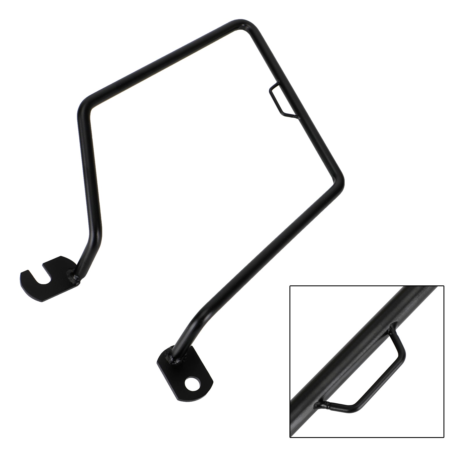 KAWASAKI W650 W800 Cafe Street Sivusatulalaukun kiinnitysteline musta