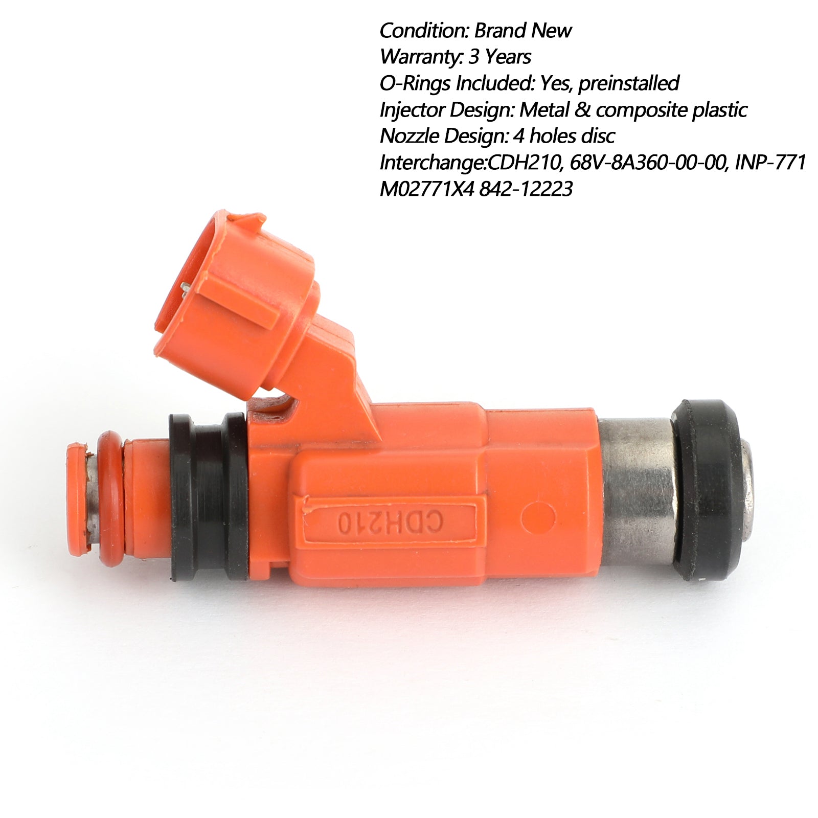4 koščki injektorjev za gorivo CDH210 880887T za Yamaha F115 HP Braind 2000-2011 generično