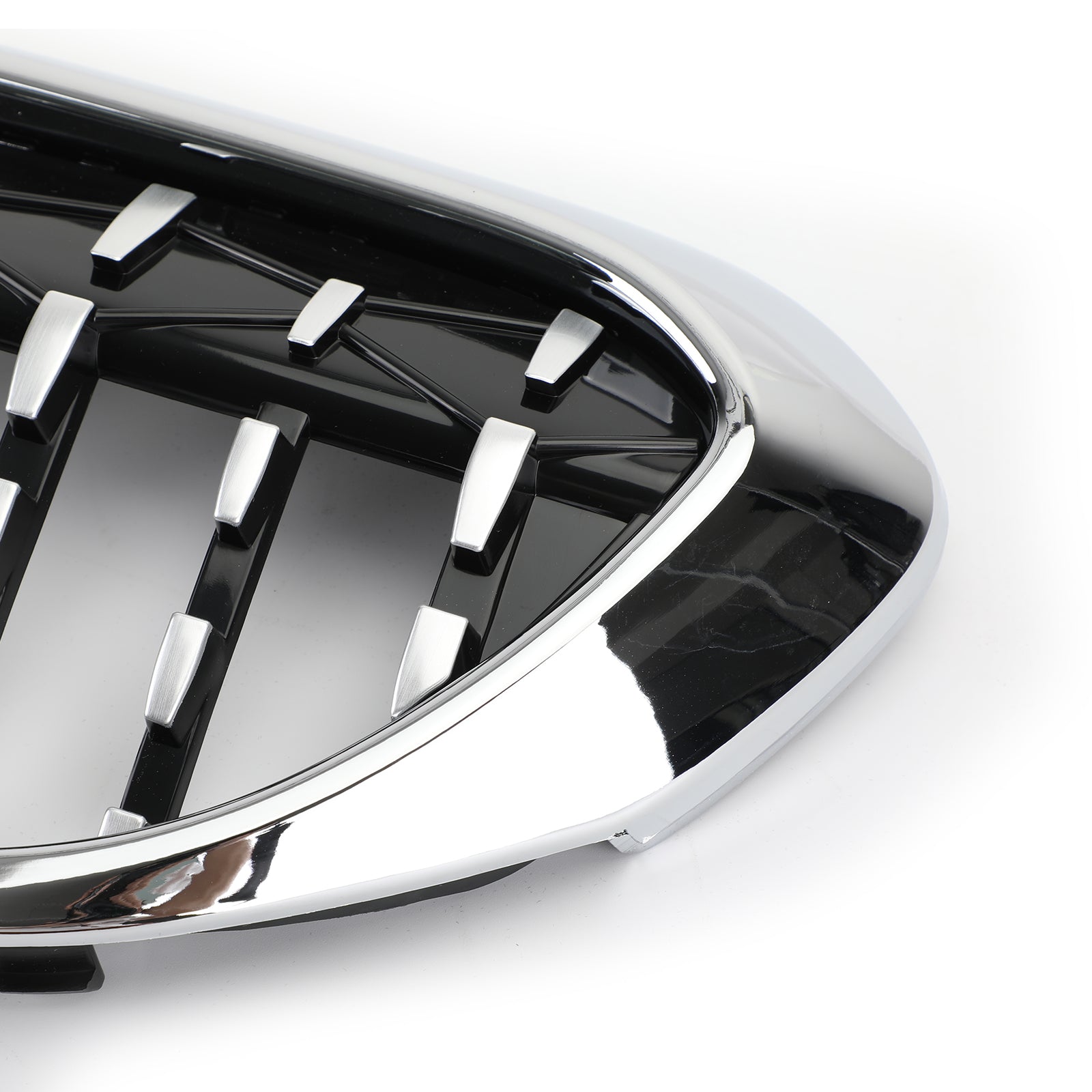 Paar chromen frontroosters in diamantstijl voor BMW 5-serie G30 G38 2017-2019 generiek