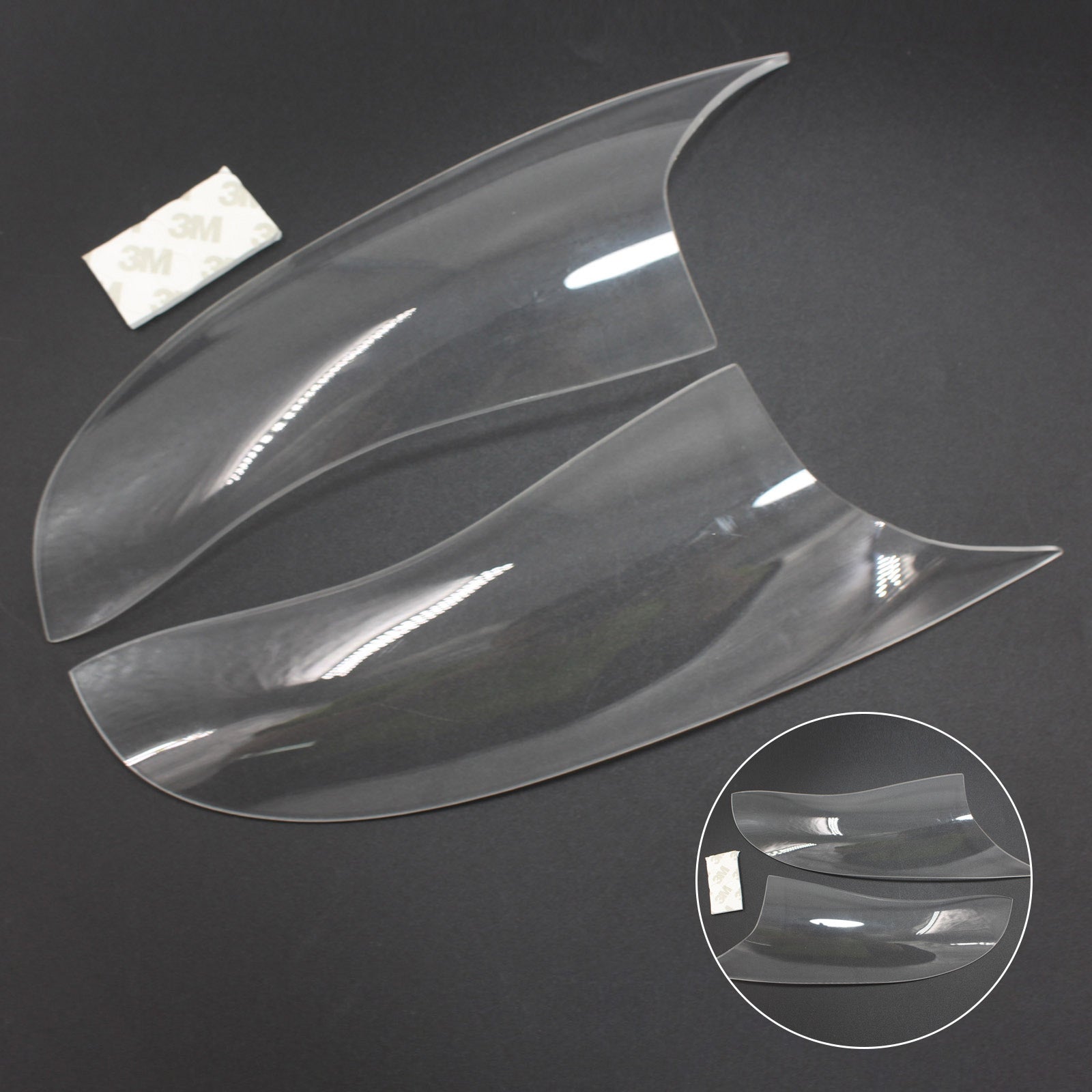 Etuvalon linssin suojaava kansi Kawasaki ZX-10R ZX 10R 16-18 Generic Smoke sopii