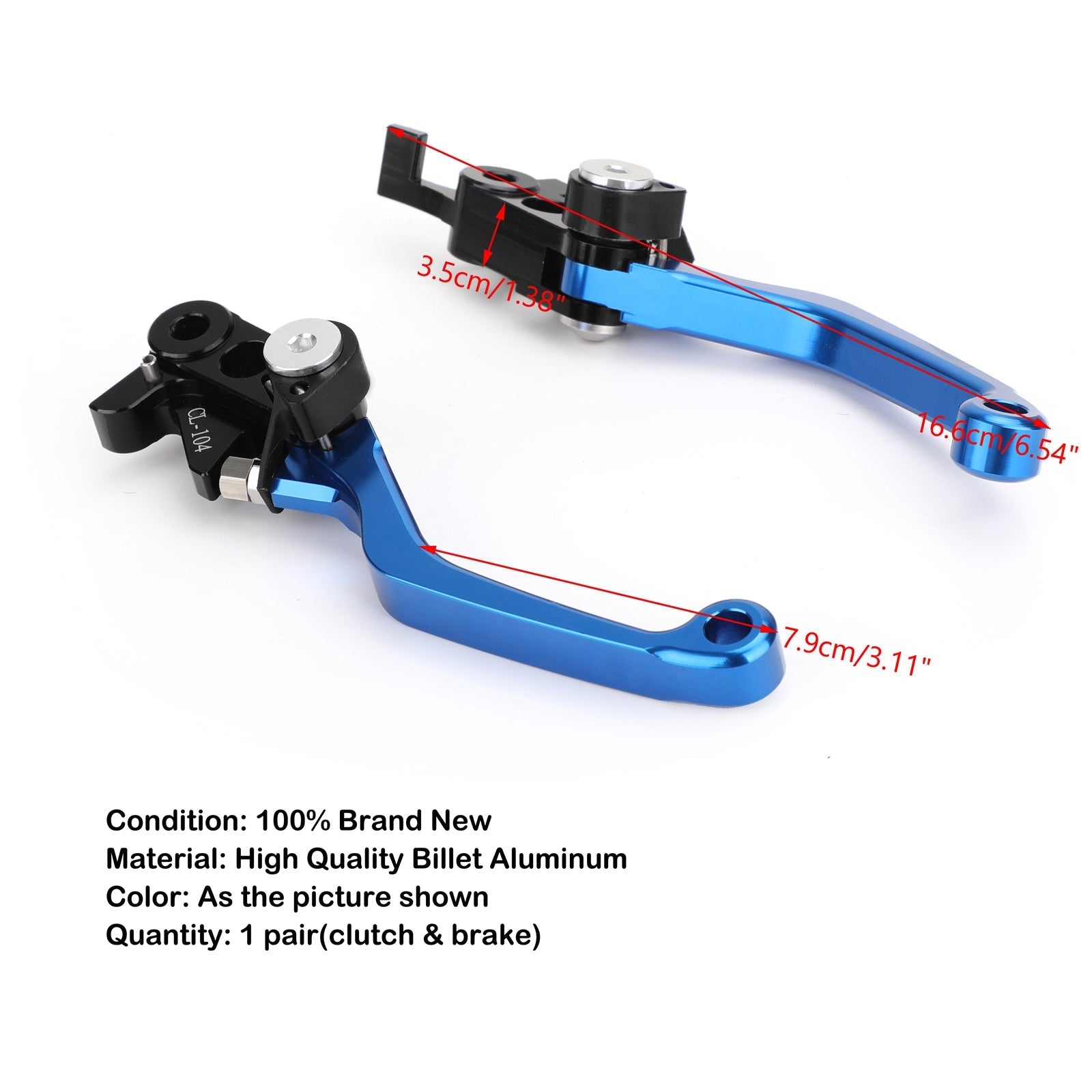 Coppia leve frizione freno pivottante per moto da cross in alluminio CNC per Husqvarna generico