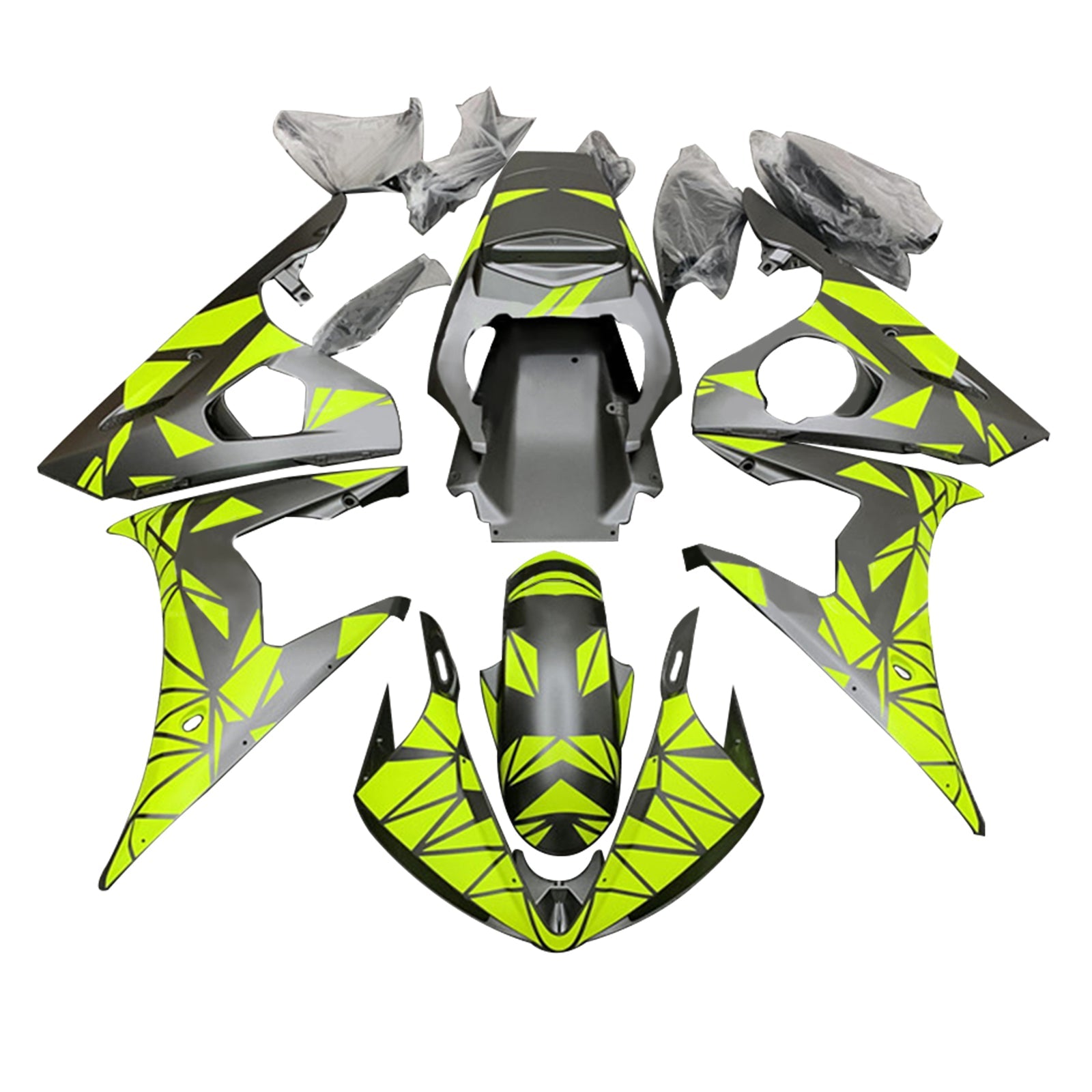 Amotopart Kit Carénage Yamaha YZF-R6 2005 Carrosserie