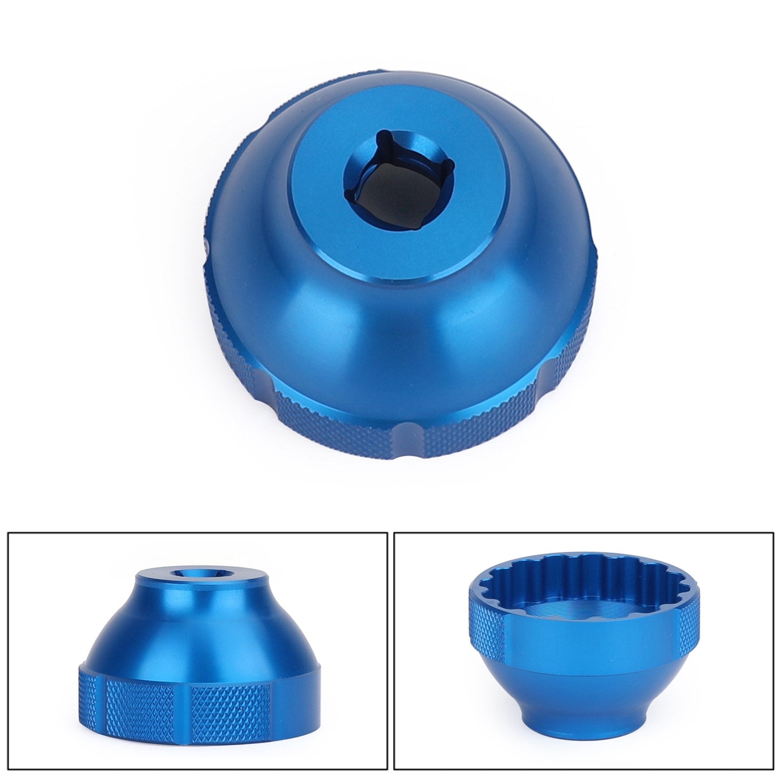 BBT-69.2 16-zarezna 44 mm 3/8" Orodje za zunanji gonilni ležaj Drive črno/modro