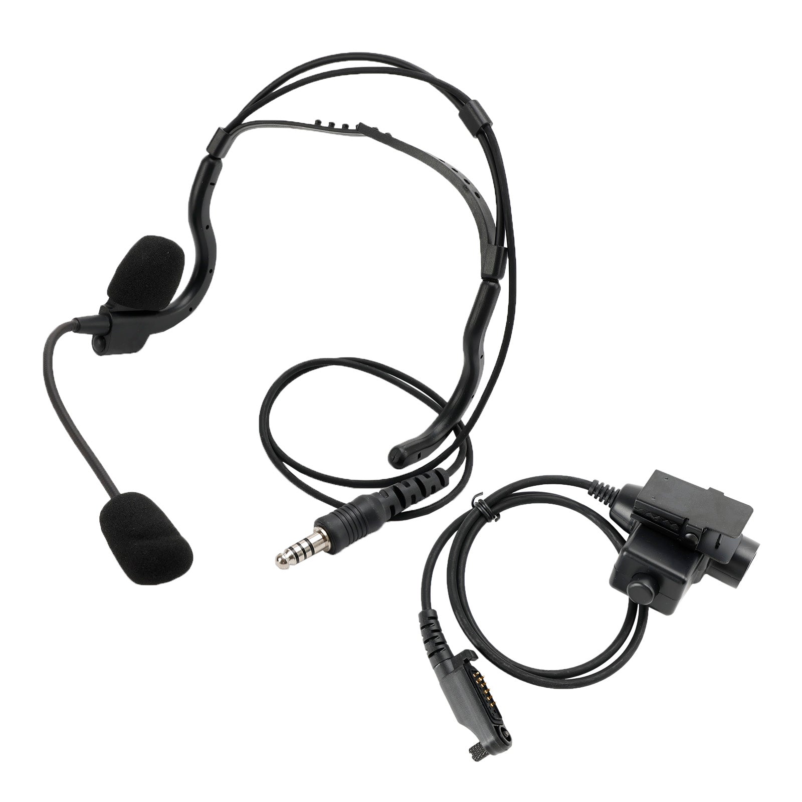 7.1-C8 Achterstekker Tactische Headset 6 Pin U94 PTT voor HYT PD682g PD662g PD665