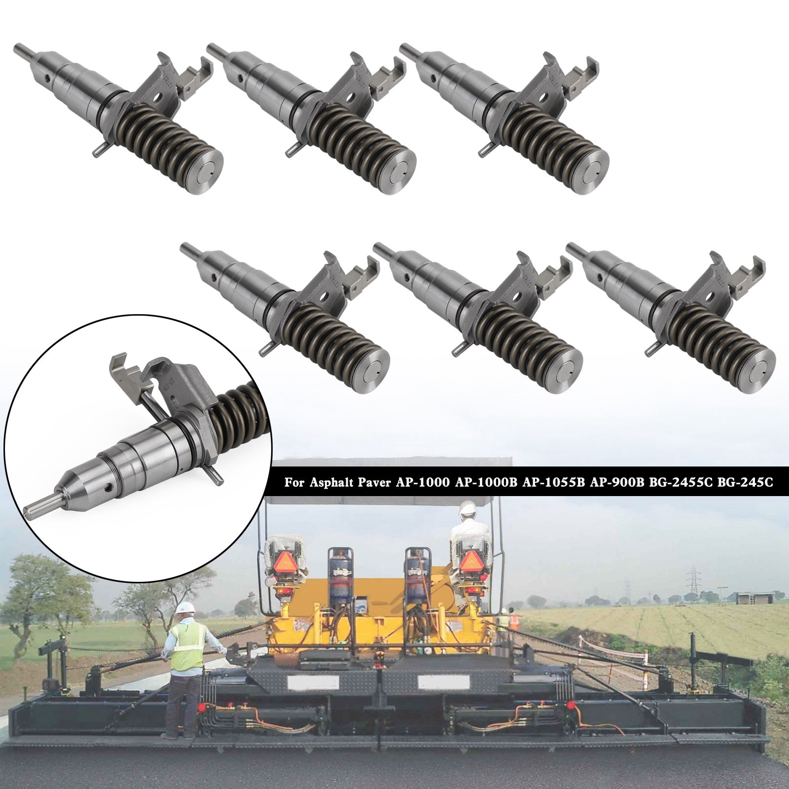 6 delov Injektor za gorivo 1278216 Fit Caterpillar 127-8216