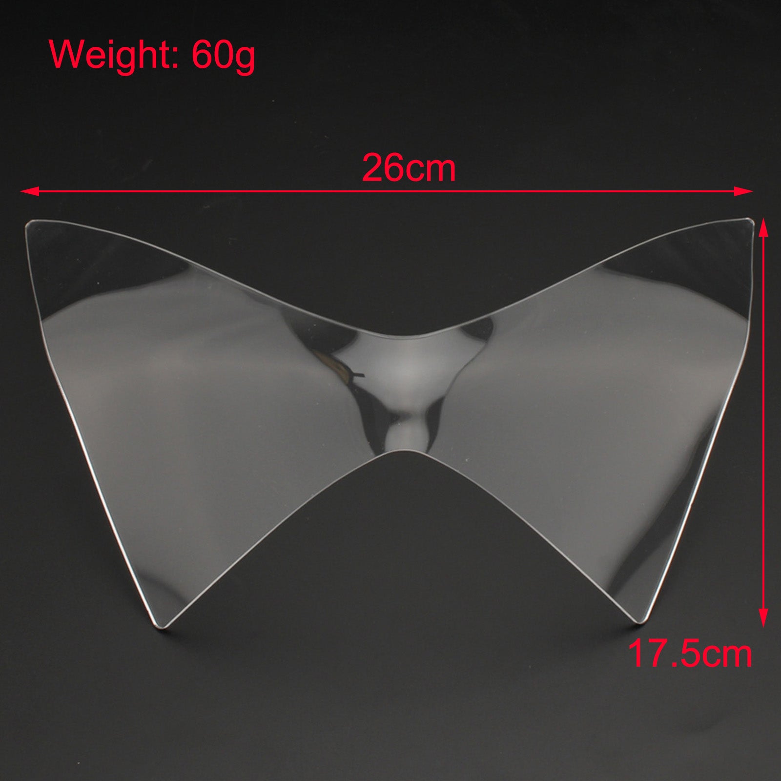 Zaščitnik sprednjega žarometa leče, primernega za Kawasaki Z250 Z300 Z800 13-16 generični dim