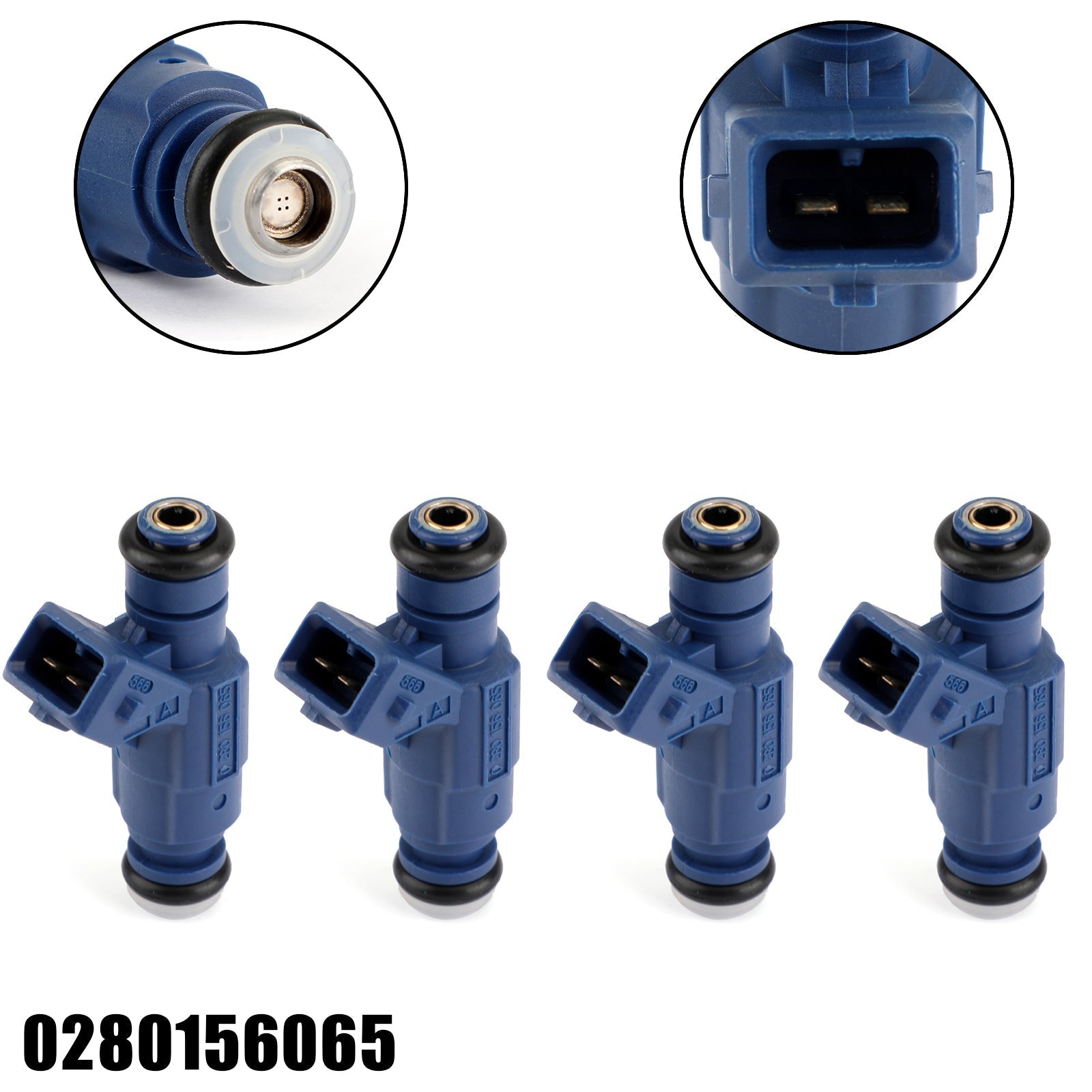 4 pezzi iniettori di carburante 0280156065 per Audi A4 Quattro VW Passat 1.8L 06B133551M 340cc 852-12185 0280156065 generico