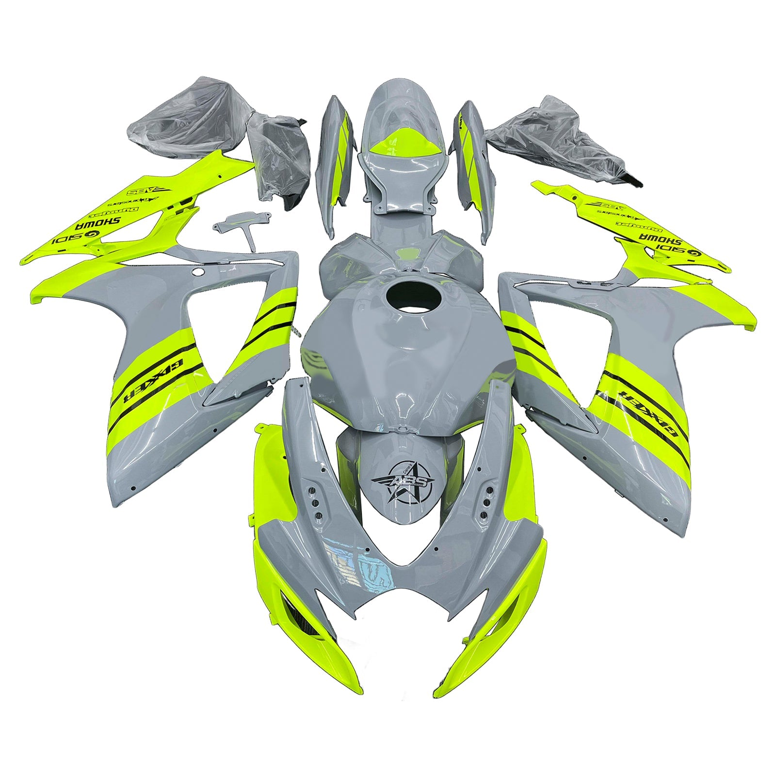 Amotopart Suzuki GSXR 600/750 2006-2007 K6 komplet komplet plastični abs