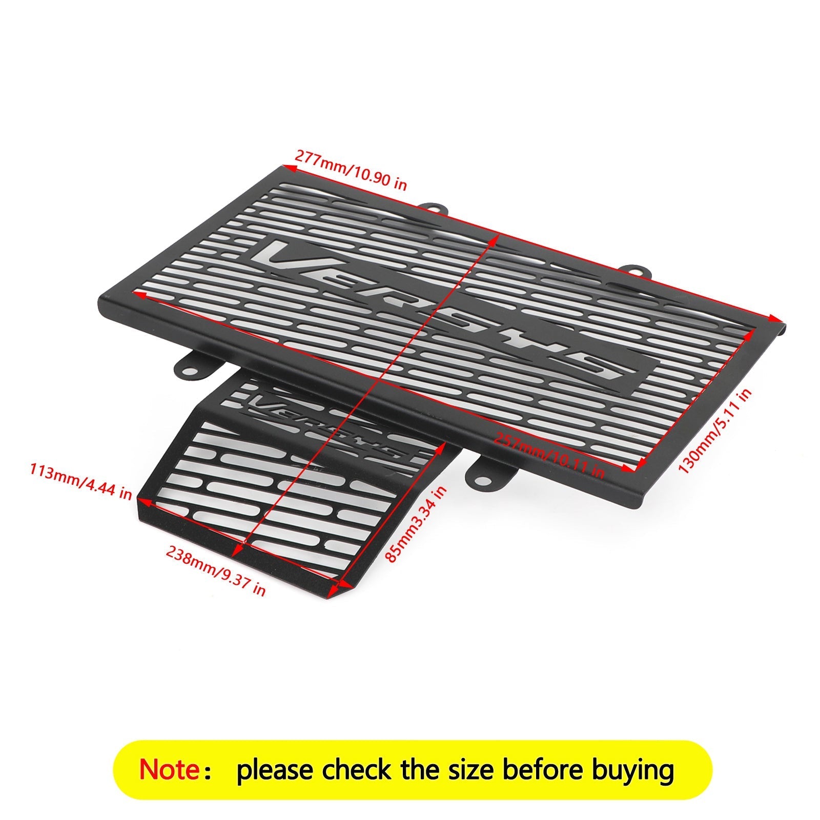 Radiator Guard Beschermrooster voor Kawasaki VERSYS-X 300 KLE300 17-20 Generiek