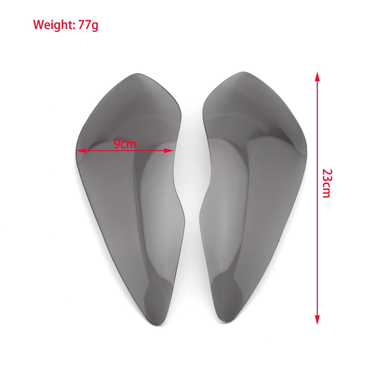 Ochronna pokrywka przednich obiektywów reflektorów odpowiednia dla Kawasaki ZX-636R ZX-6R 09-18 Ogólny dym