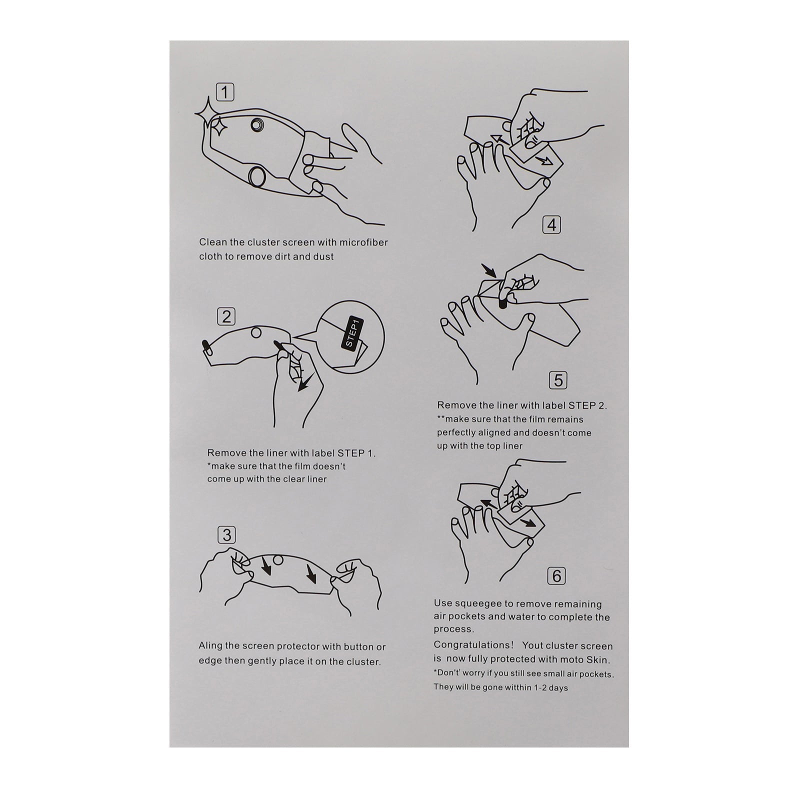 Pellicola protettiva antigraffio per cluster di protezione fari per Gogoro 2 generico