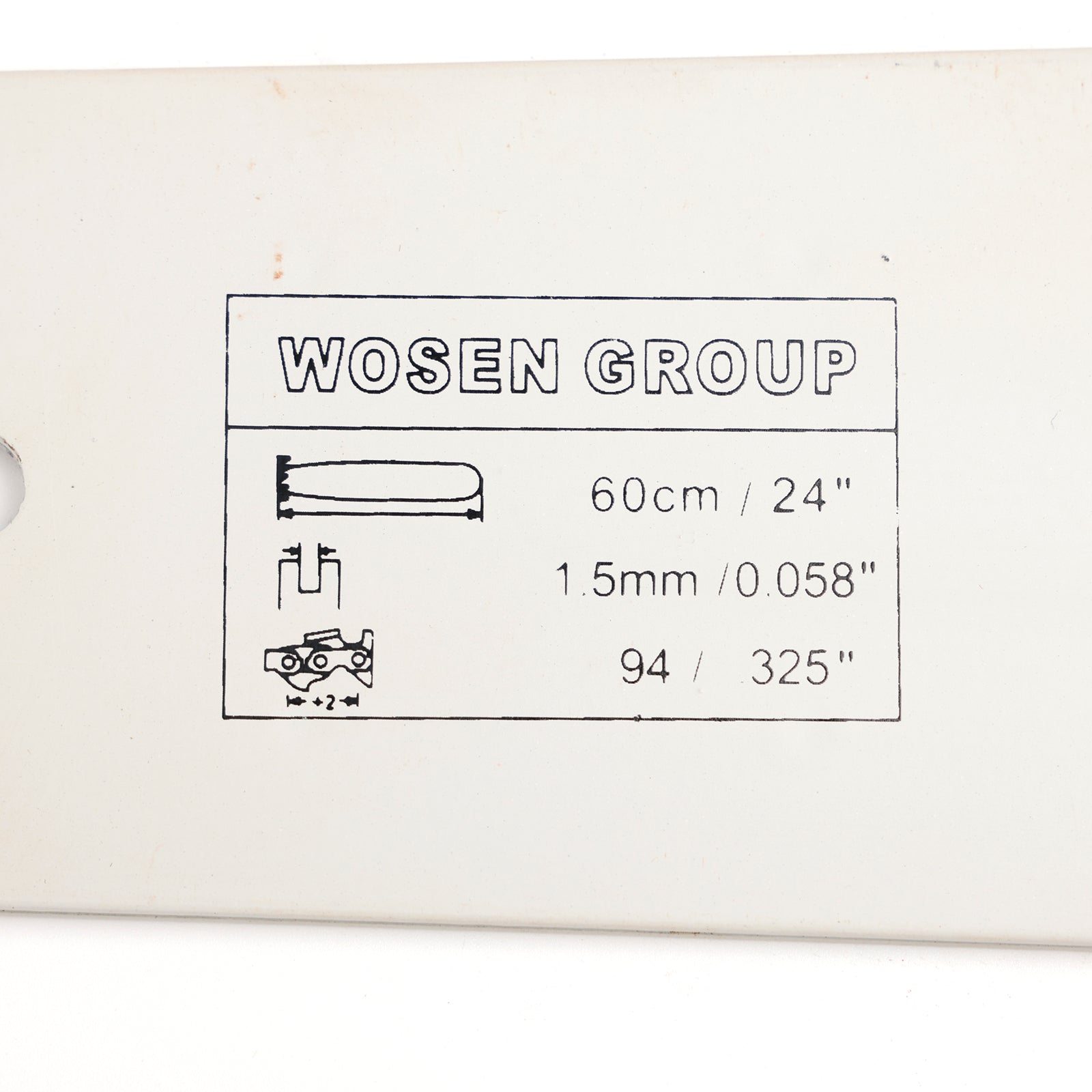 24" MOOTTORISAHAN OHJAUSTANKO 0,325" Nousu 0,058 Mitta 94DL Jälkimarkkinoiden vaihto