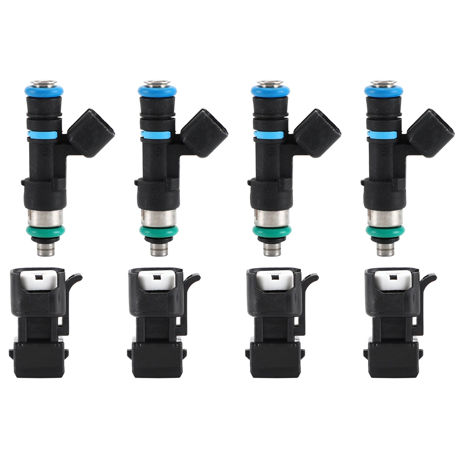 4 Stuks 52lb 550cc Brandstof Injectoren 0280158117 Fit EV14 A4 Tt Golf Jetta Passat Generieke