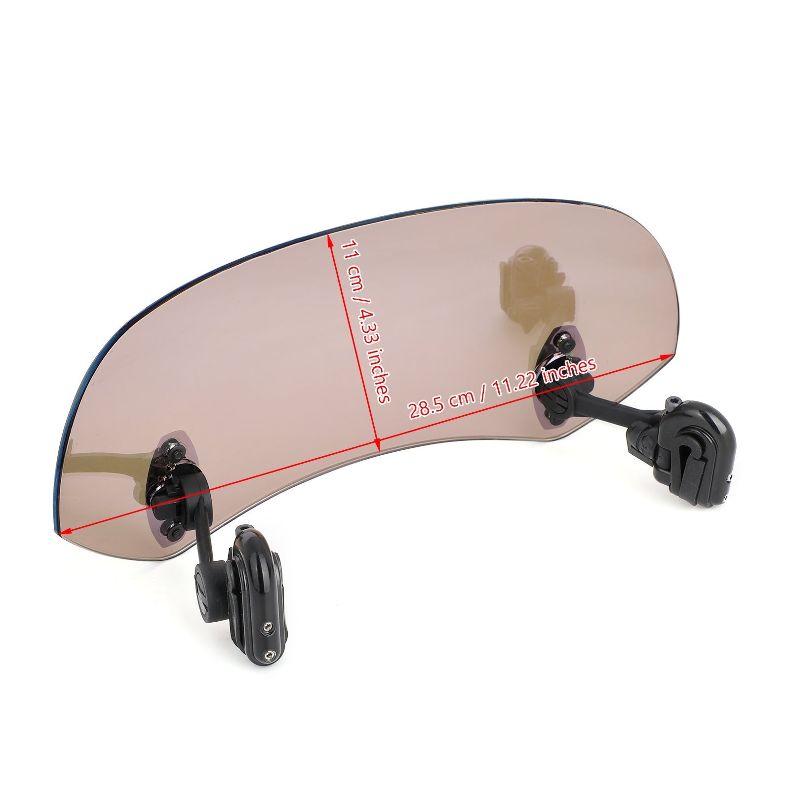 Clip regolabile in moto sul deflettore del vento di espansione del parabrezza