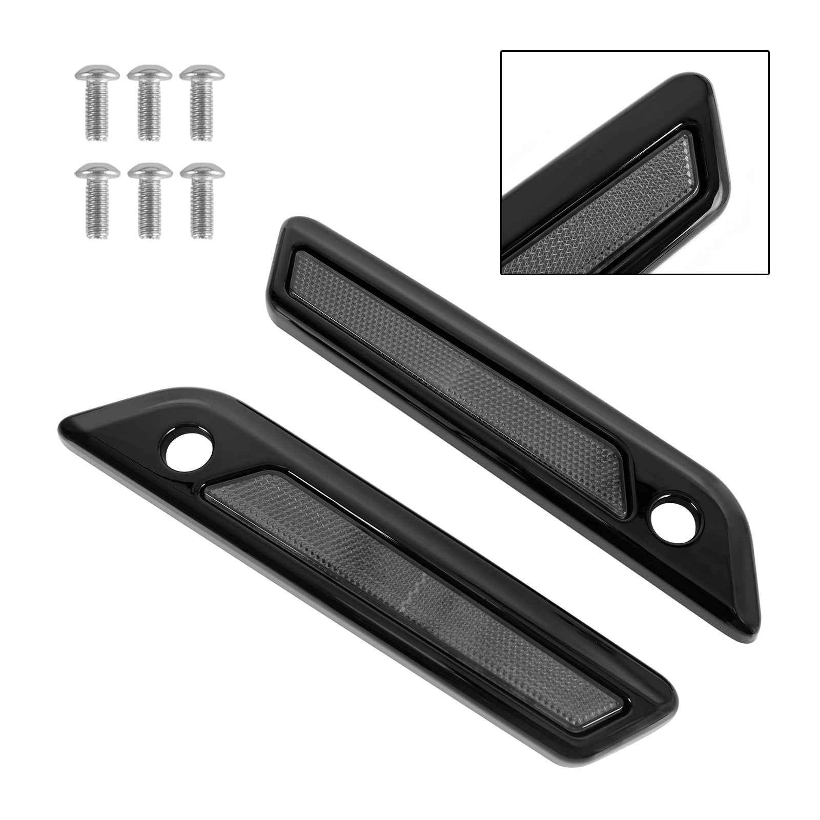 Coperchio di loquet di borse laterali per bagagli, per Touring Road Glide King 14-23, grigio carbone