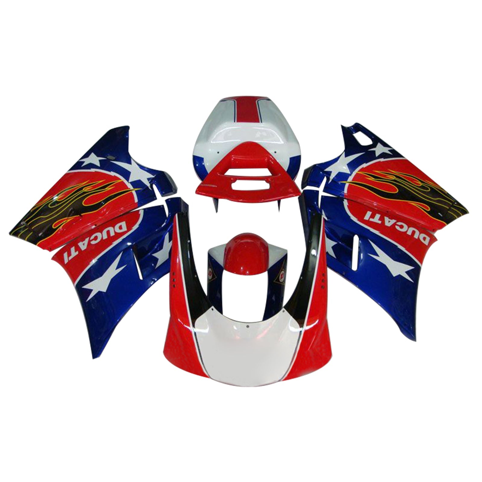 Amotopart Ducati 996 748 1996-2002 Zestaw nadwozia ABS Fairing
