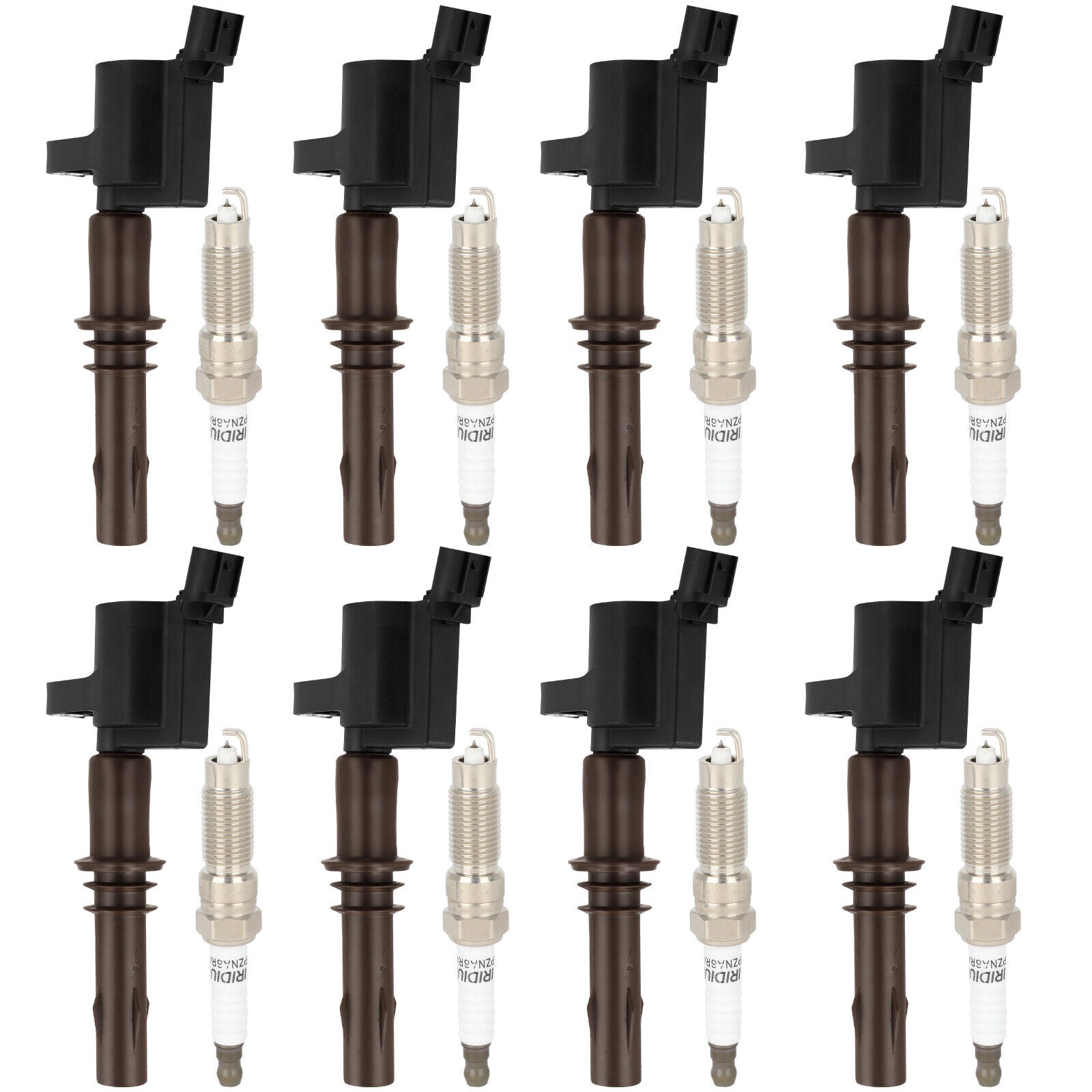 2008-2010 F-250 Super Duty V8 5.4L 8 pièces Bobines d'allumage + Bougies DG521 SP509 Fedex Express