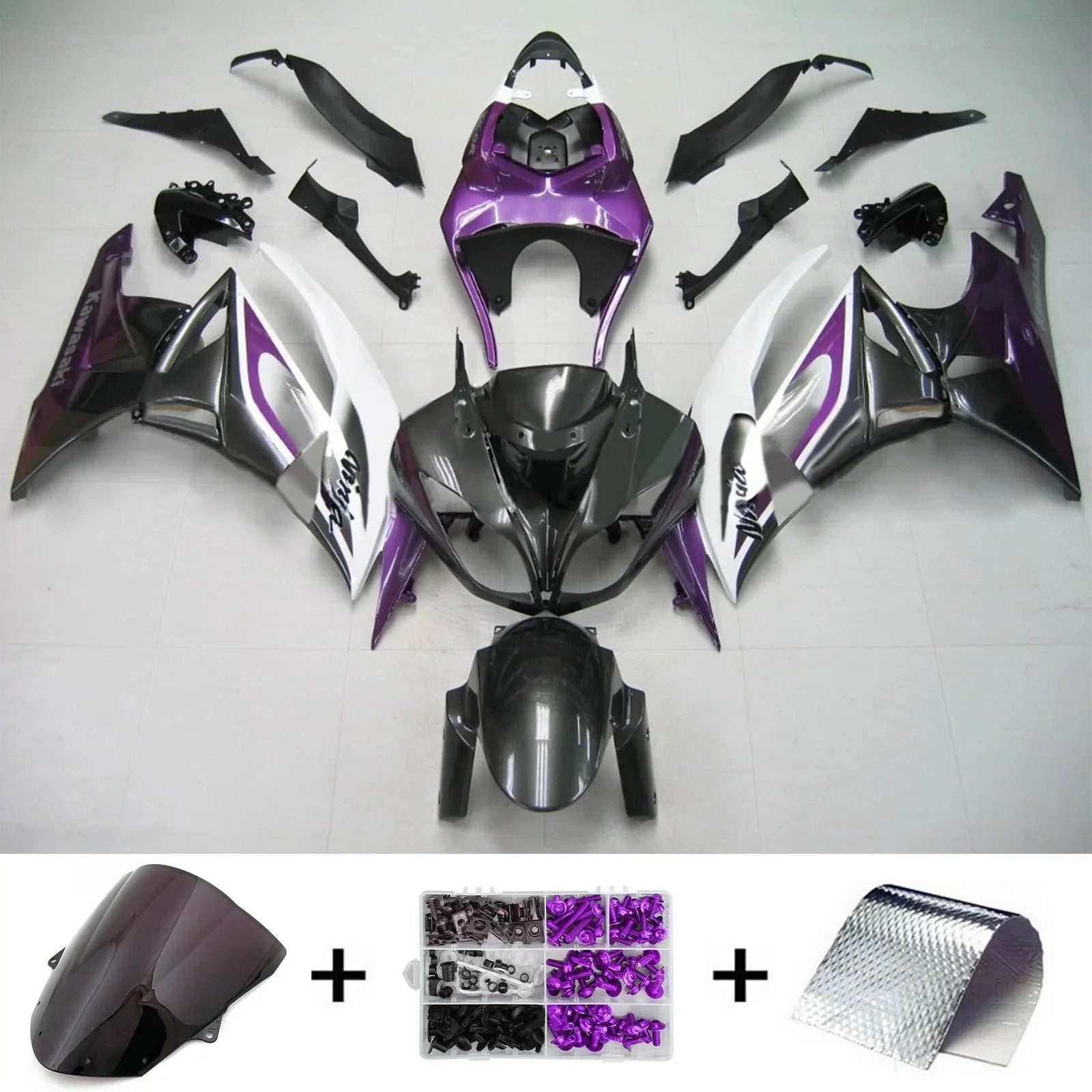 Amotopart kuipset voor Kawasaki ZX6R 636 2009-2012 Generiek