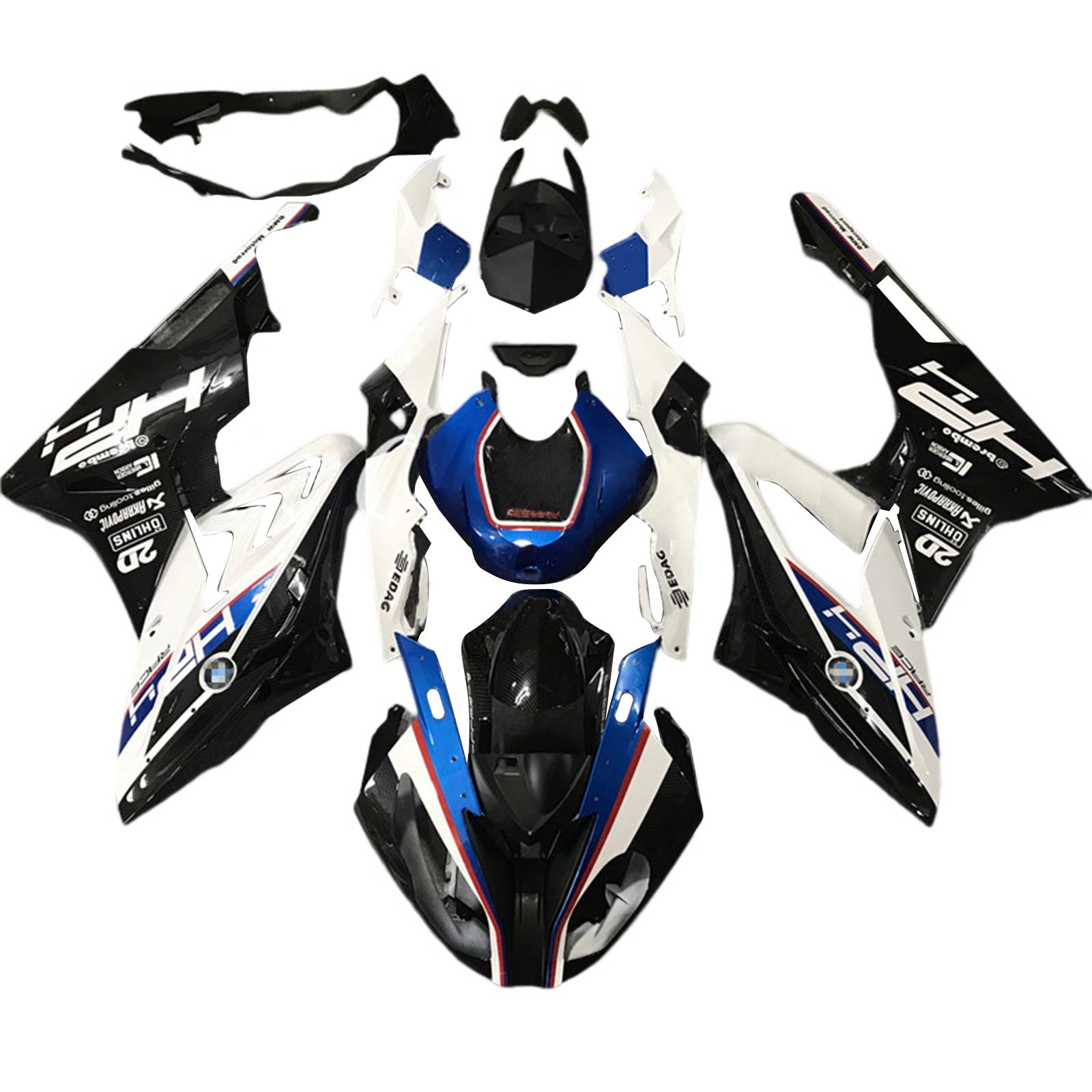Amotopart BMW S1000RR 2017-2018 Kit Carrosserie Plastic ABS