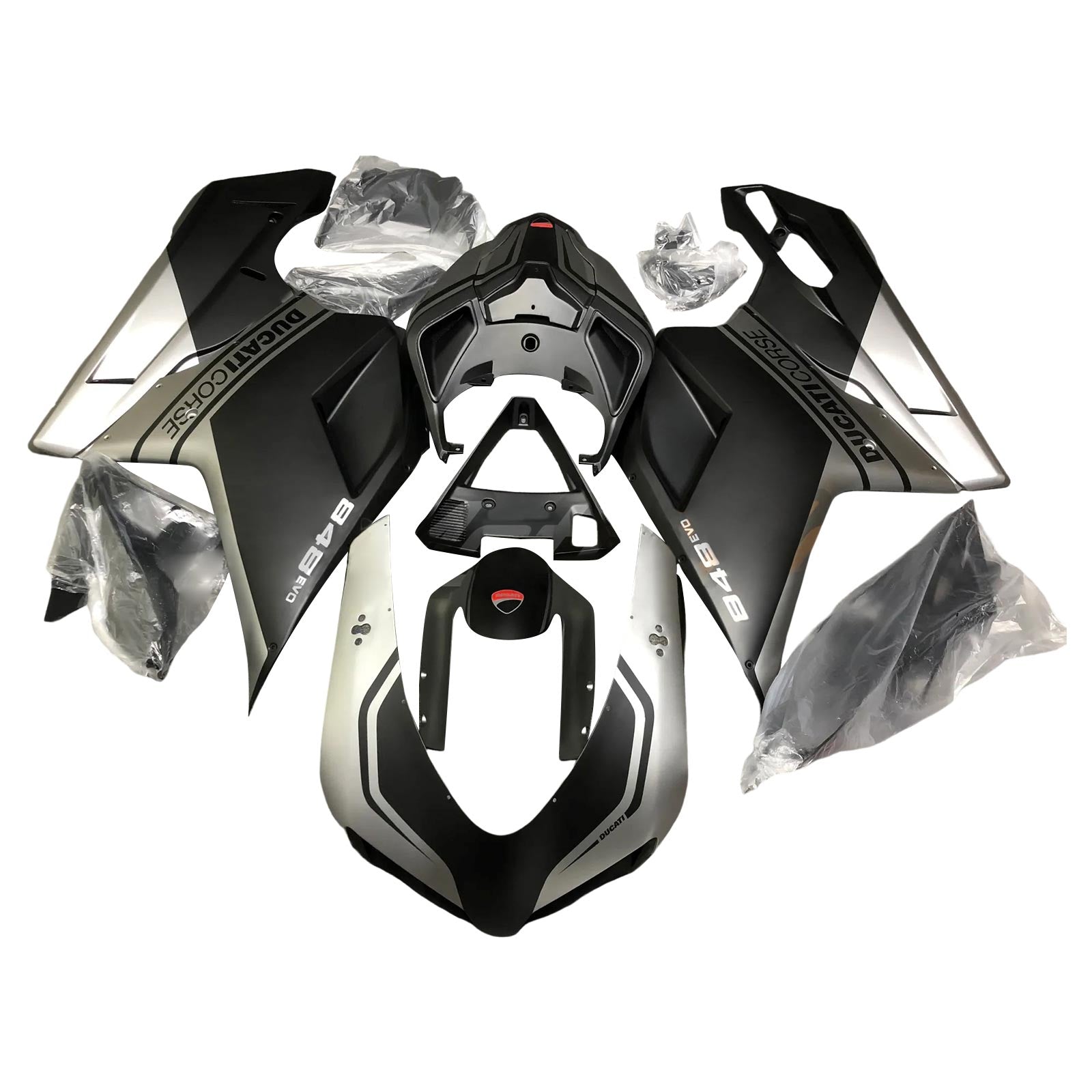 Amotopart Ducati 1098 1198 848 2007-2011 Zestaw owiewek nadwozia ABS