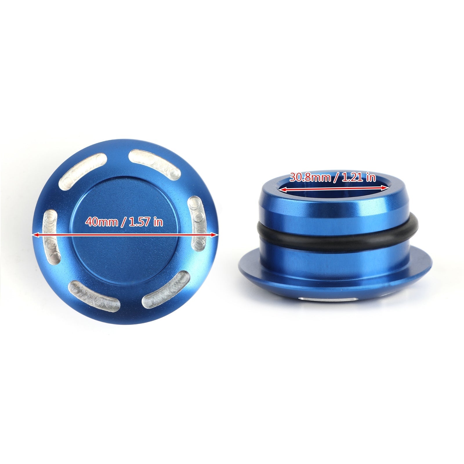 2x aluminijast okvir Cap Nagnjen aluminij za Yamaha T700 Tenere 700 2019-2020 generic