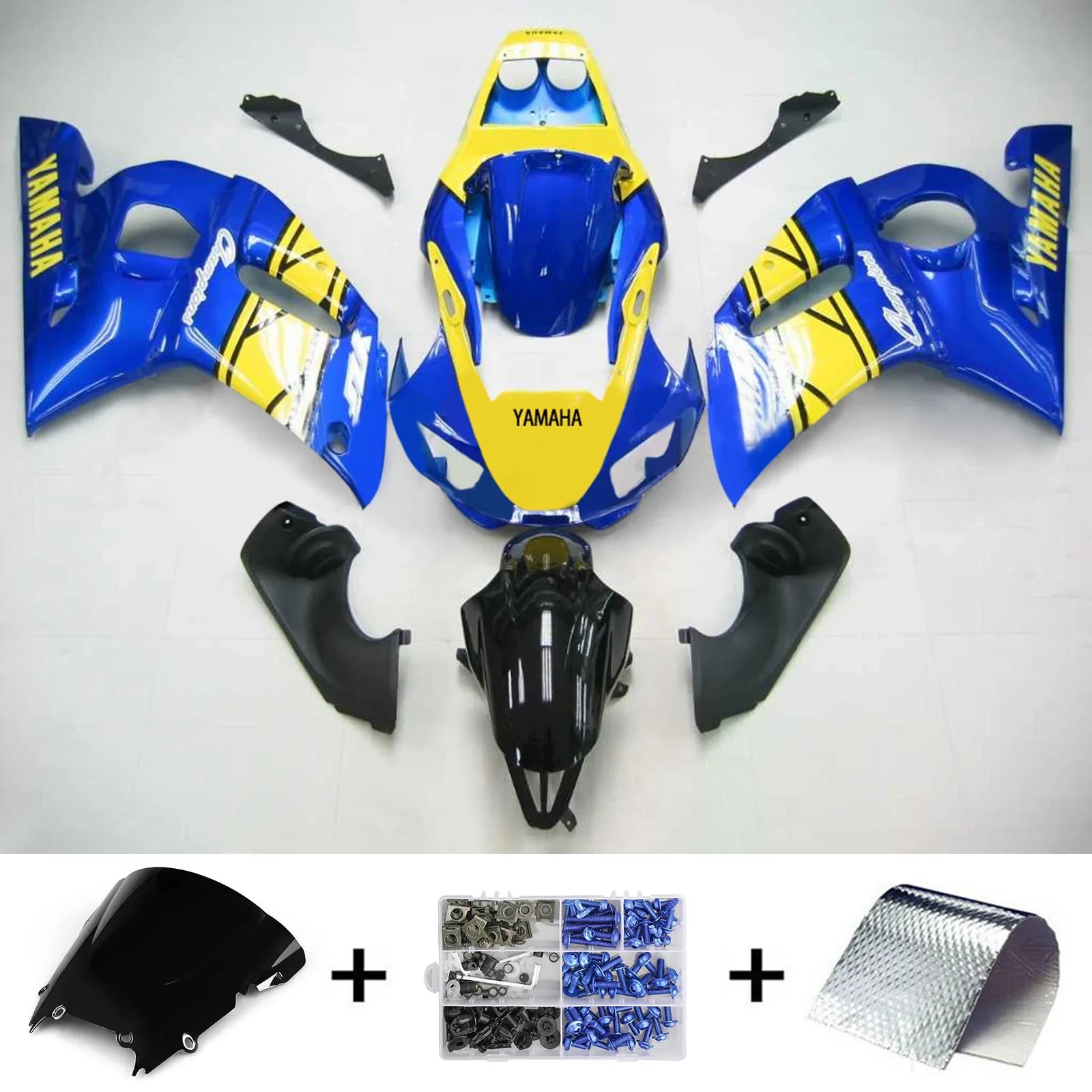 Kit de carenado Amotopart para Yamaha YZF 600 R6 1998-2002 Genérico