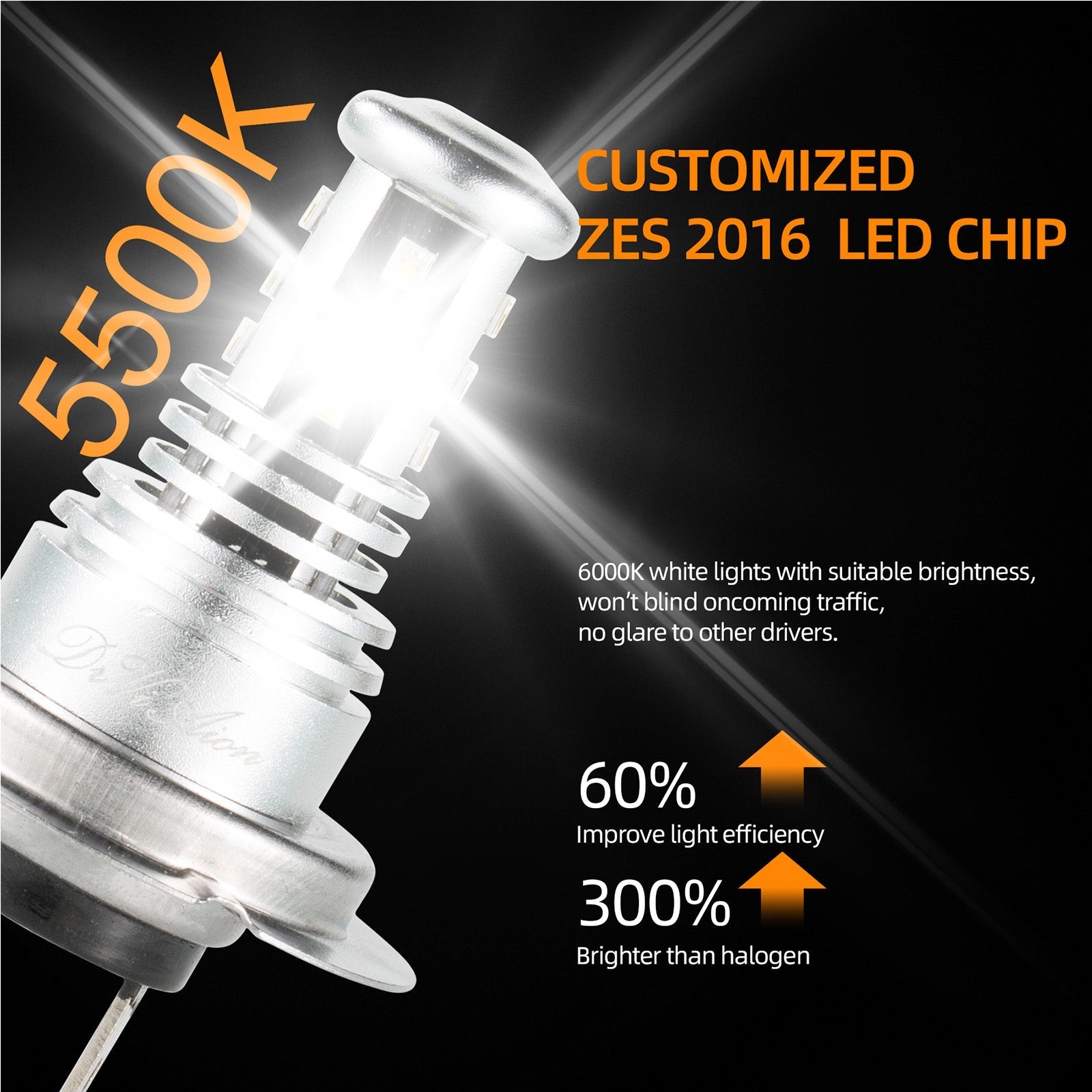 LED Lighthouse 6000K 2000W 300000lm bollen van generieke hoog vermogen Crossroads