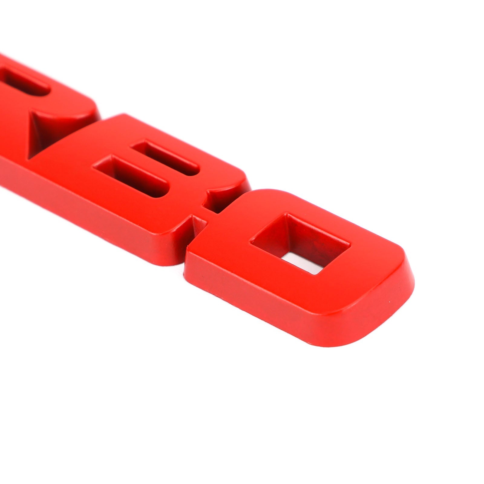 3D Metal Turbo Logo Emblema Emblema Insignia Pegatina Tronco de troncal Calcomanía de plata genérica