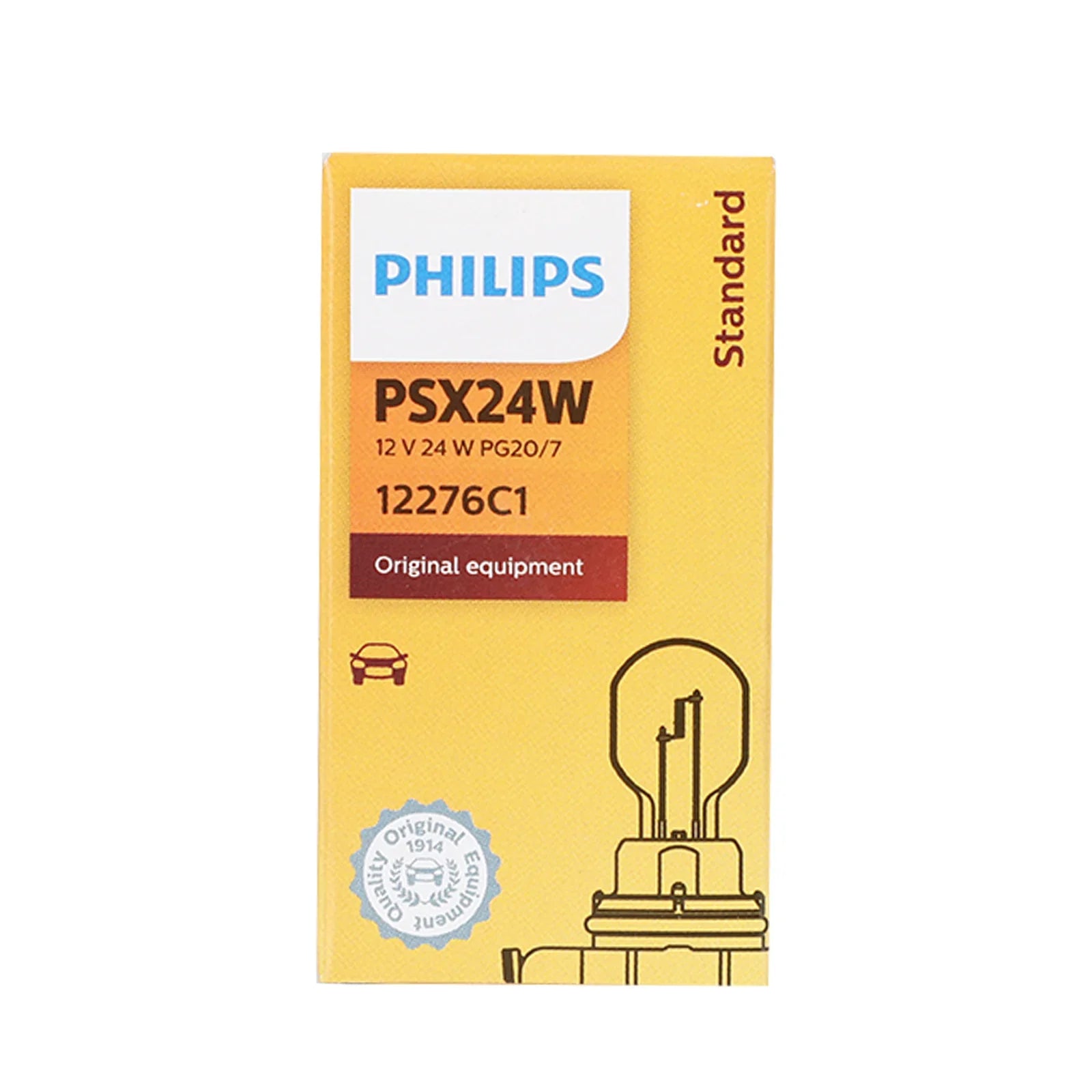 Do standardowych żarówek pomocniczych Philips 12276C1 PSX24W 12V24W PG20/7 Generic