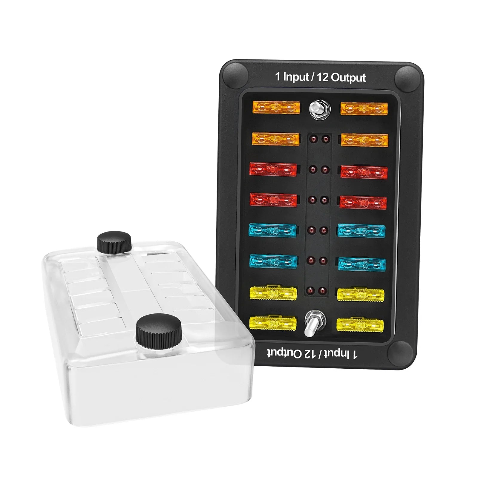 Support de bloc de boîte à fusibles à lame 6 voies/12 voies ATO ATC pour bateau marin de voiture étanche