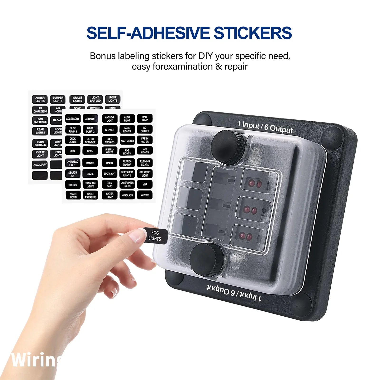 Caja de fusible ATC de 6 carriles/12 carriles/12 de carriles con bote de mar impermeable para el agua