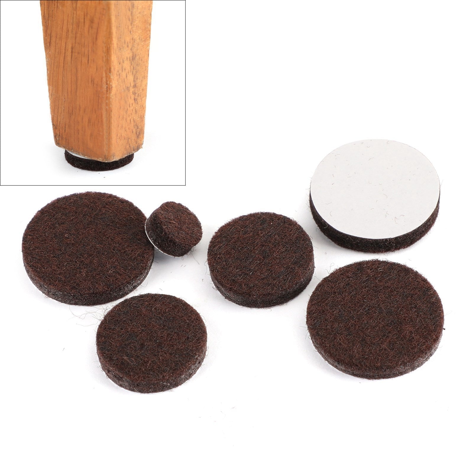 2 väriä 357 Itsensä tarttuvat huopat kovan pintakalusteen kannalta