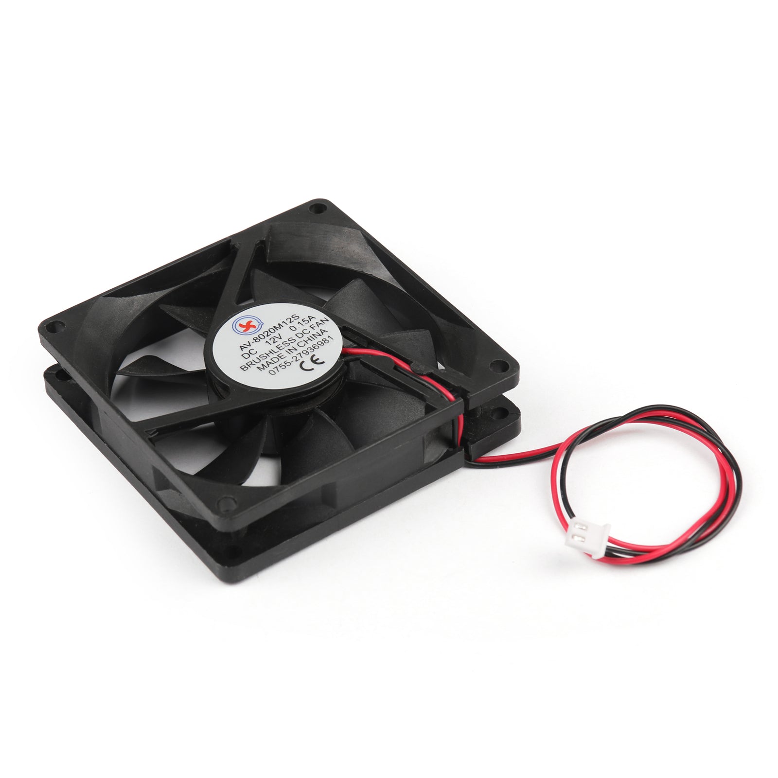 4 pièces DC Brushless refroidissement PC ordinateur ventilateur 12V 8020s 80x80x20mm 0.15A 2 broches fil