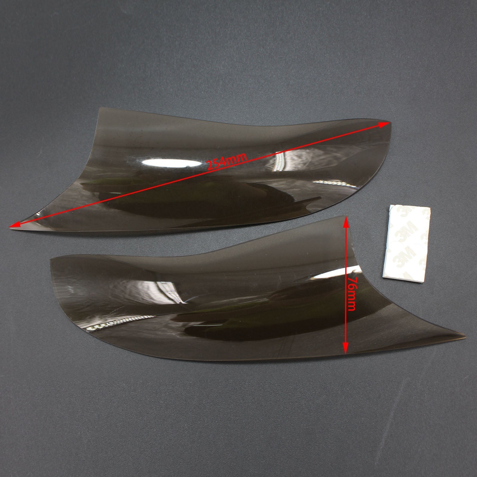 Etuvalon linssin suojaava kansi Kawasaki ZX-10R ZX 10R 16-18 Generic Smoke sopii