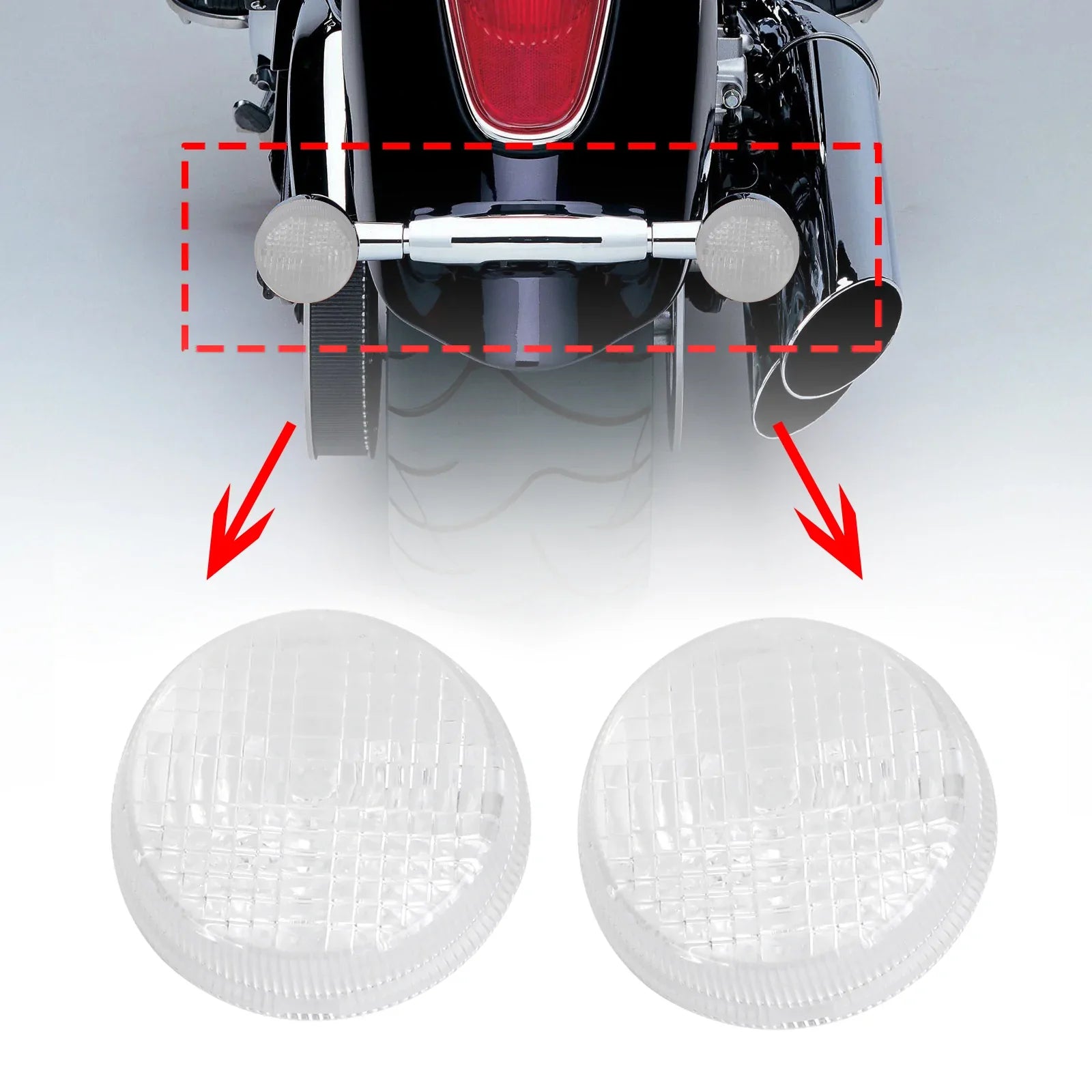 Cover van flitsende linzen voor Honda Shadow Spirit VT750 Vulcan vn Générique