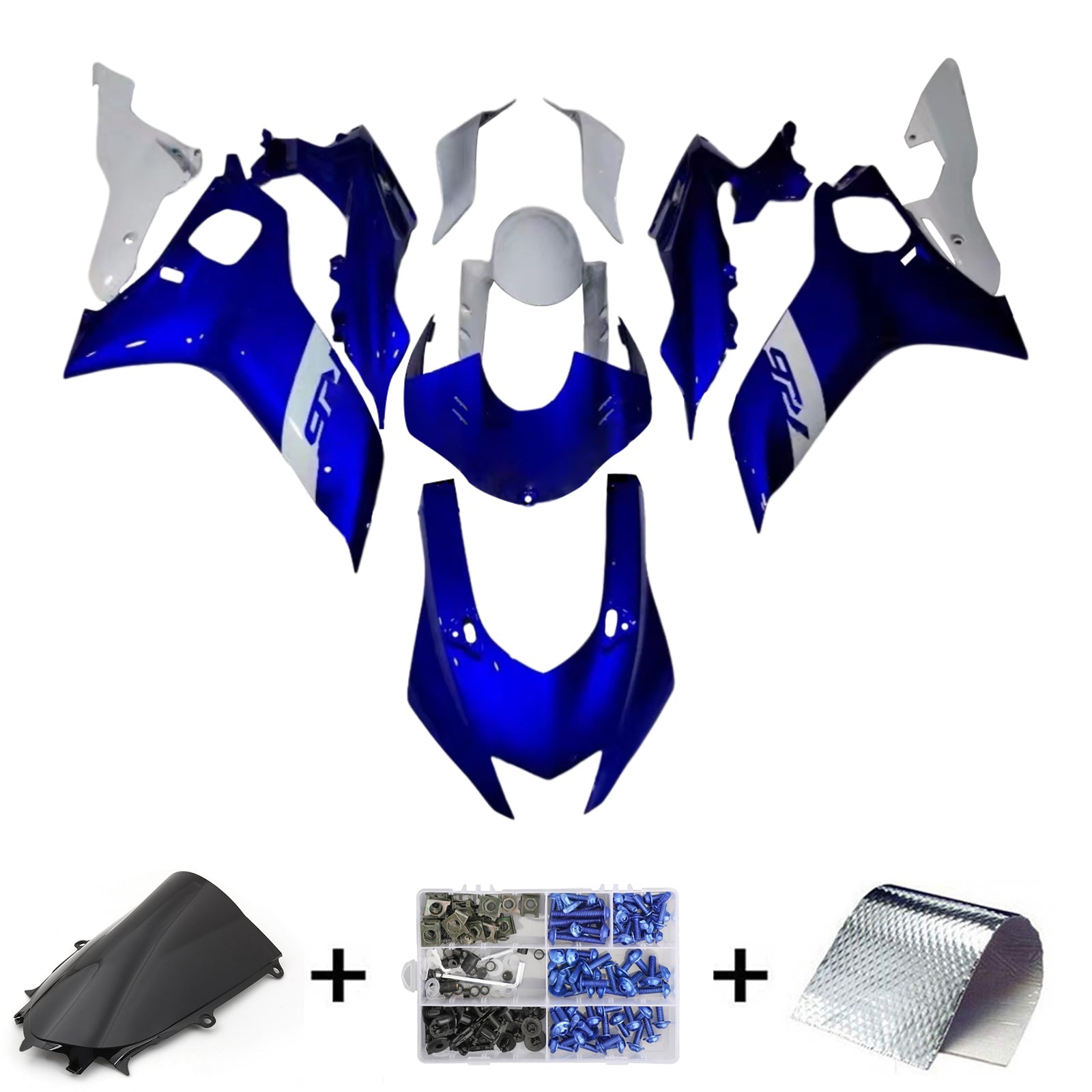 Amotopart Yamaha YZF-R6 2017-2022 Kit carenatura carrozzeria in plastica ABS