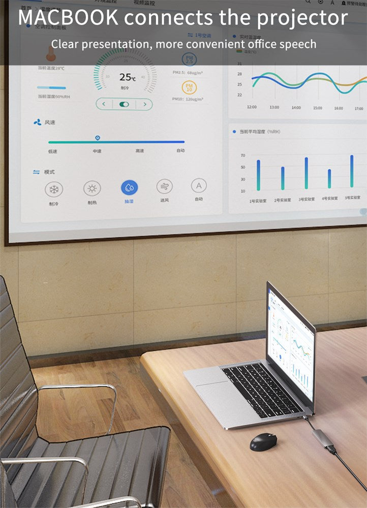 Adattatore dock HUB tipo C PD USB C USB 3.0 da 4 in 1 a HD per PC Mac Windows