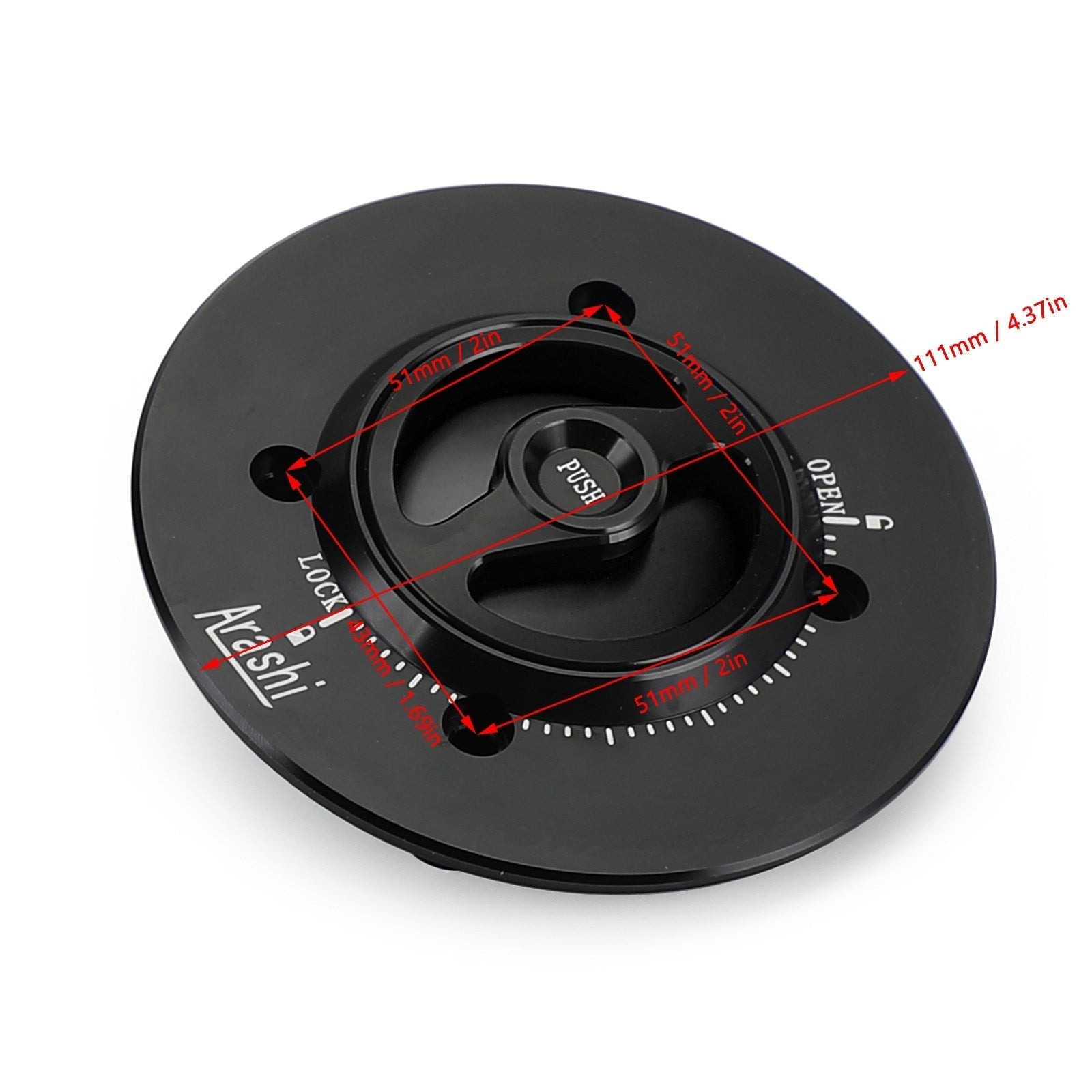 2018-2019 Kawasaki EX400 Ninja 400 CNC Wtyczka paliwa bez klucza