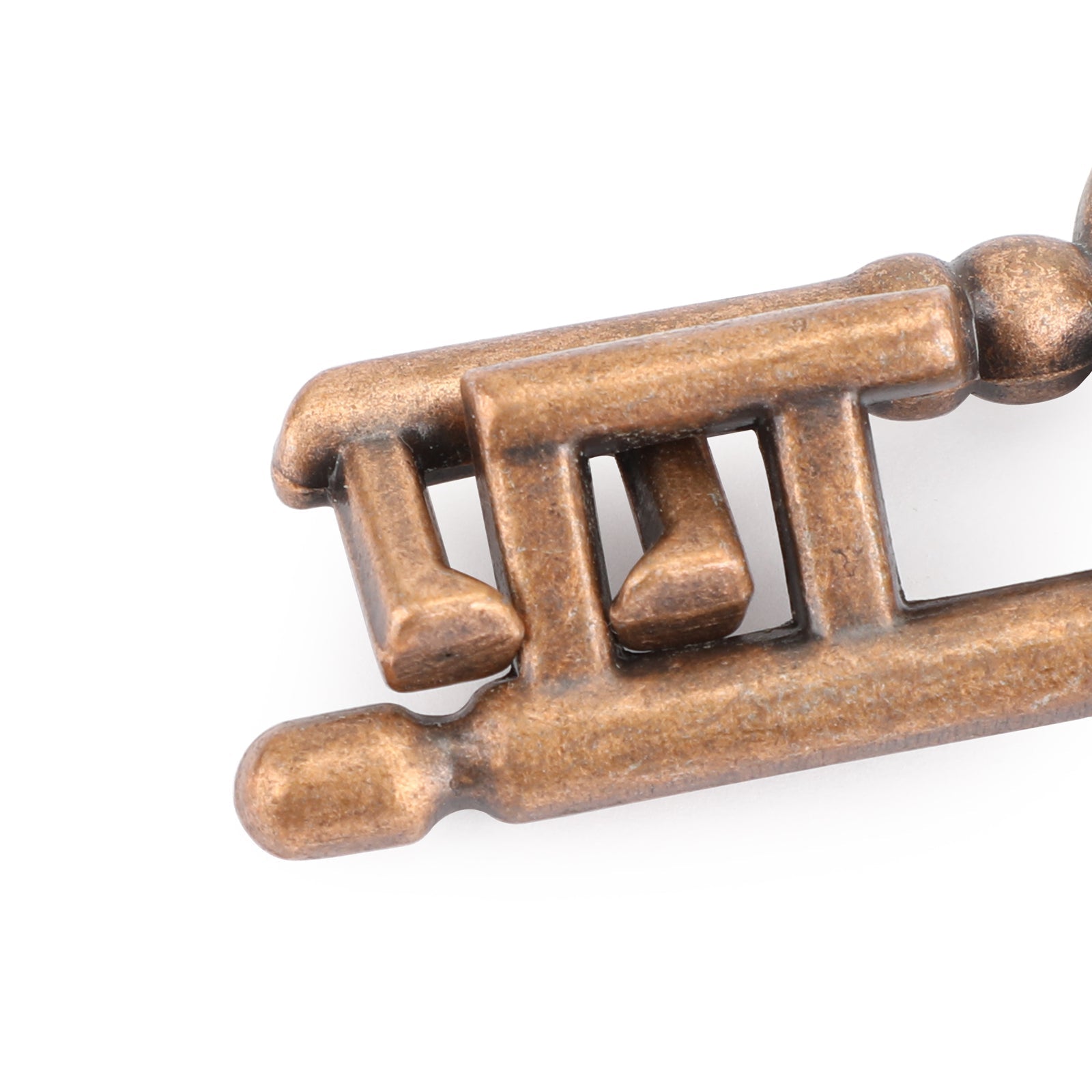 Vintage Alloy Cast IQ Mind Puzzle Box Metal Lock Jouets Casse-tête Jeu Key Lock