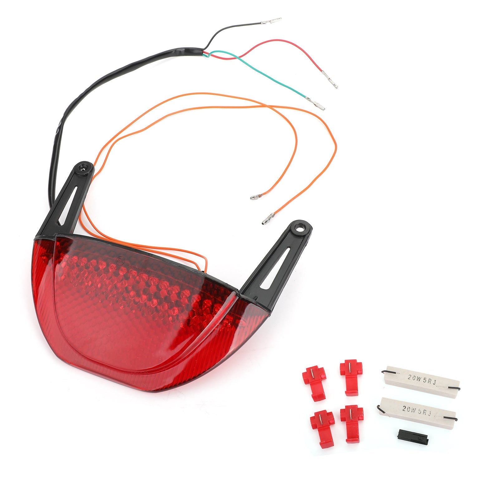 Moottoripyörän takajarrujen vilkkuvat valot Honda CBR 600RR 2007-2012 Generic Red