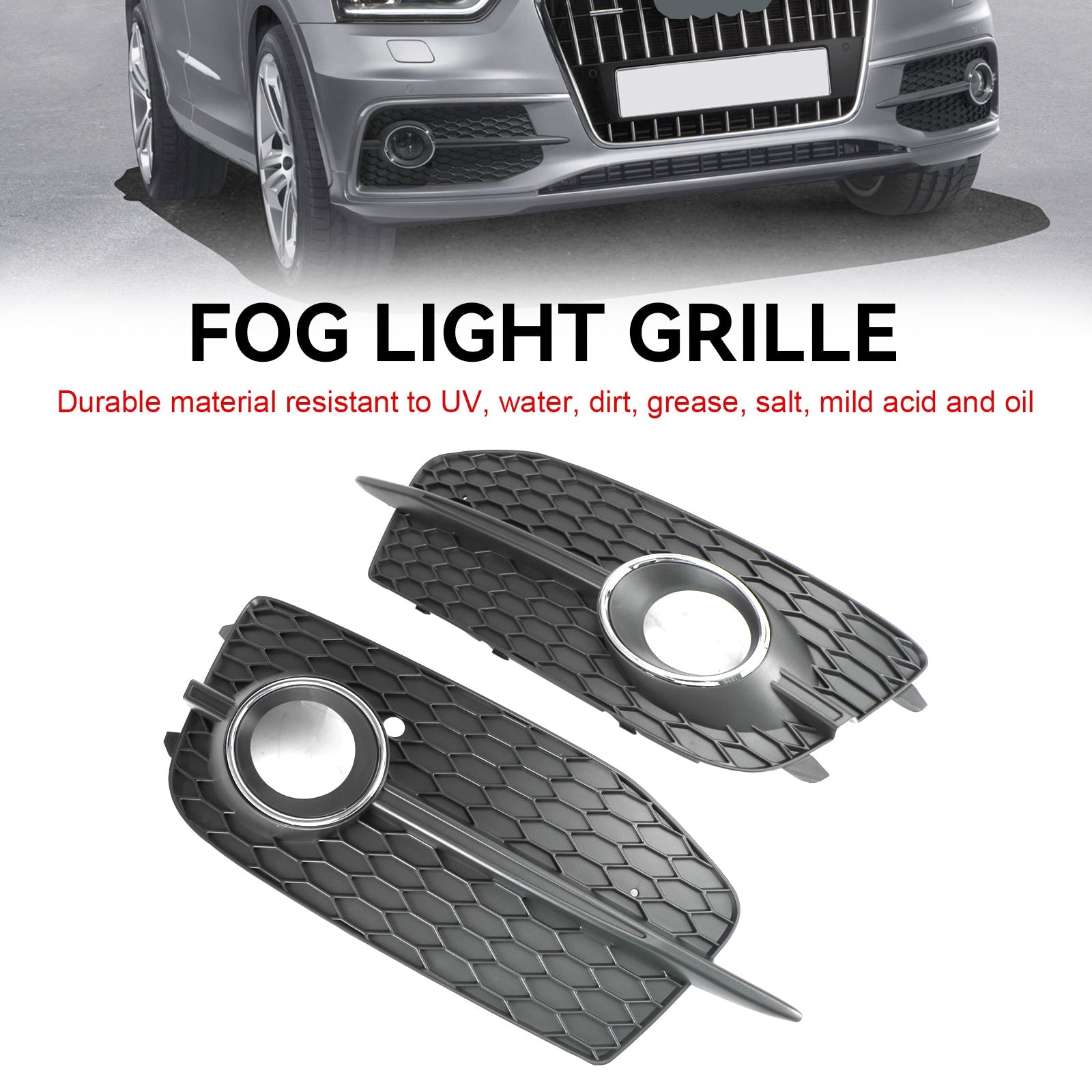 Audi Q3 S-Line 2012-2014 2 pezzi Griglia fendinebbia paraurti 8U0807681DSP9