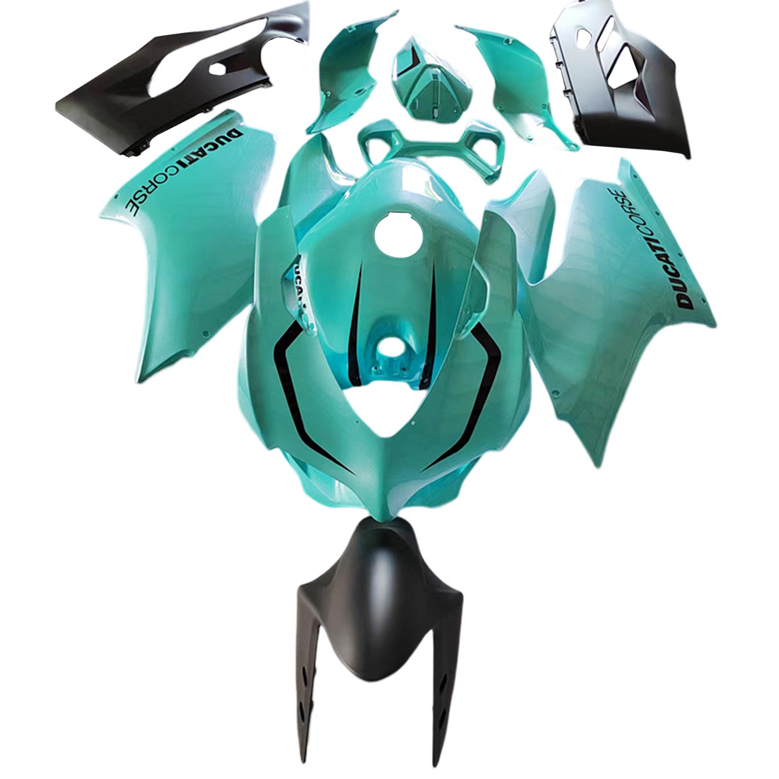 Amotopart Ducati 1199 899 2012-2015 Kit Carénage Carrosserie Plastique ABS