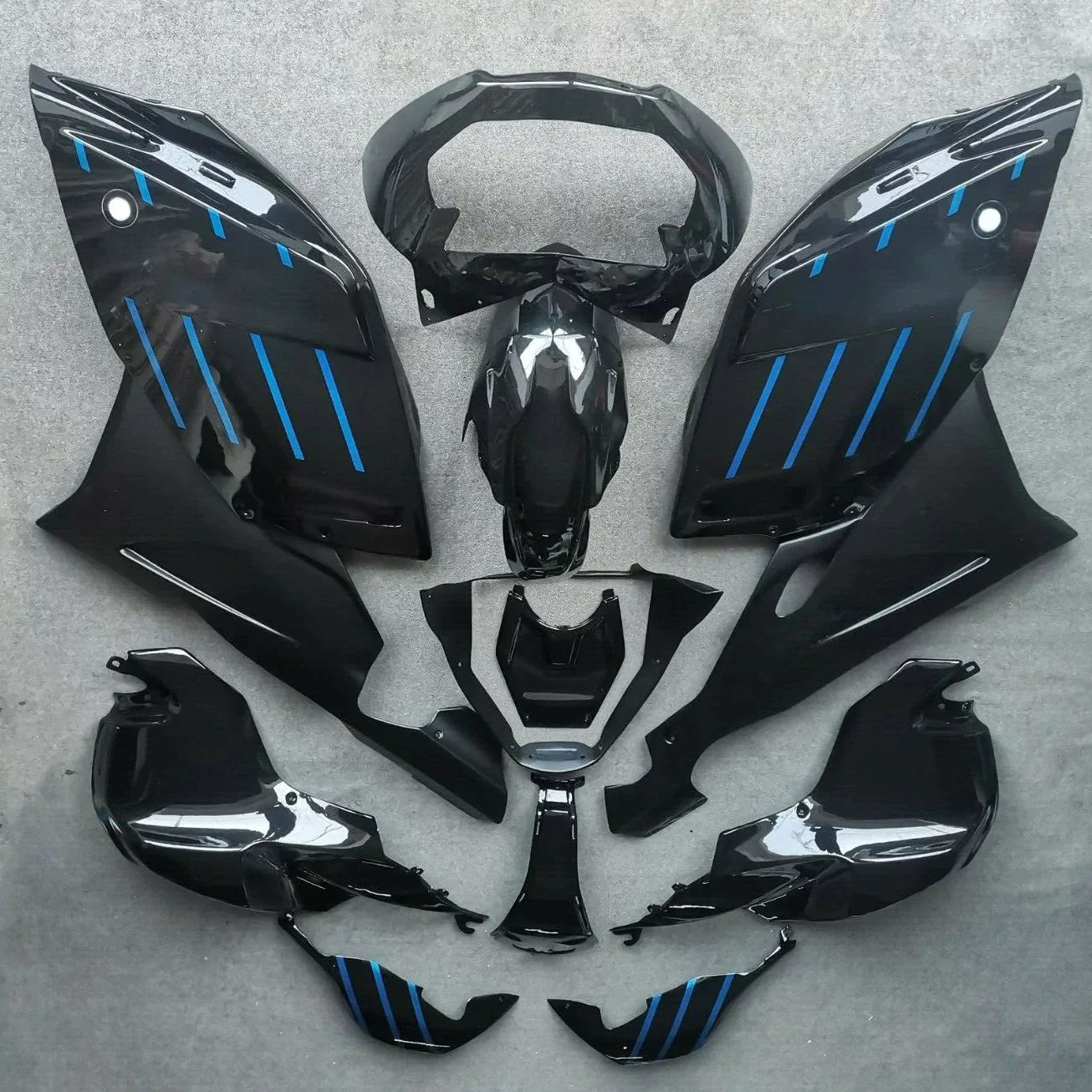 Amotopart BMW K1200S 2005-2010 ABS kunststof carrosseriekuipset