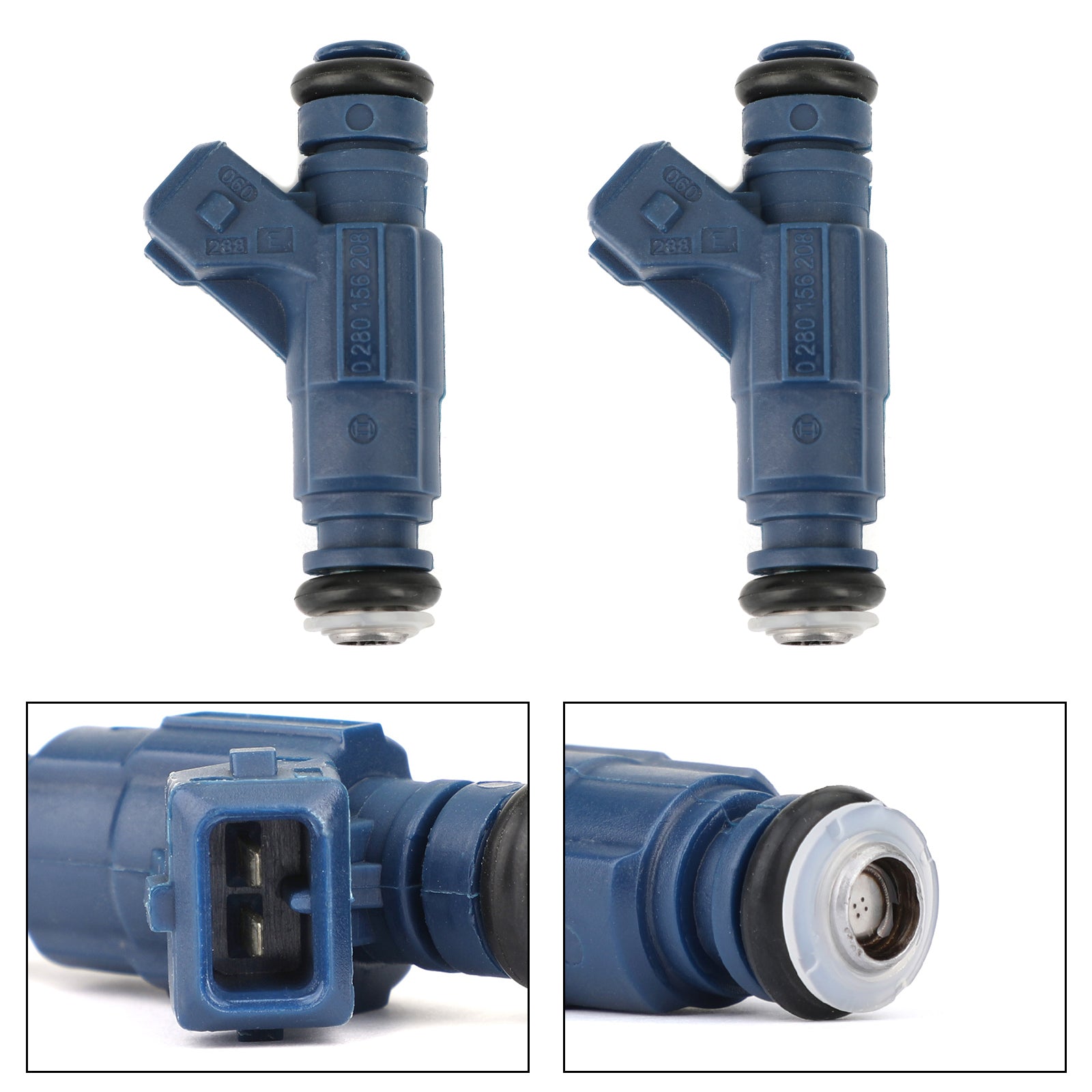 2X Iniettori di carburante 0280156208 Per Polaris SPORTSMAN X2 700 800 RANGER 700 800 RGR Generico