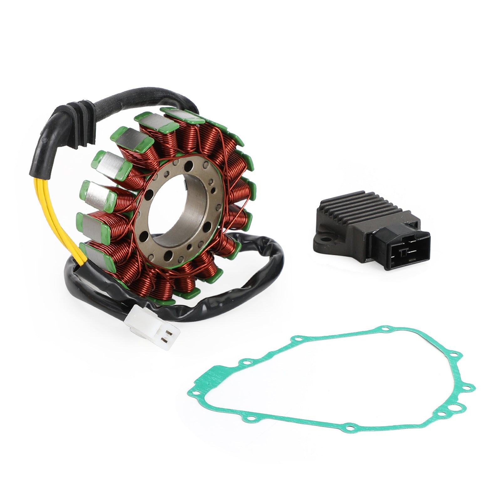 Bobine Magnétique Stator + Régulateur de Tension + Joint d'Assemblage pour Honda CBF 600 F/CB 600 F Hornet 1991-2002