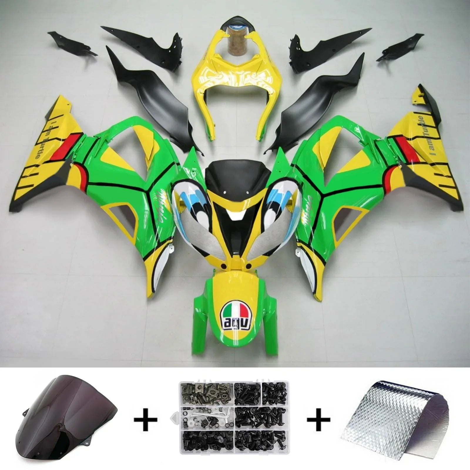 Amotopart kuipset voor Kawasaki ZX6R 636 2013-2018 Generiek