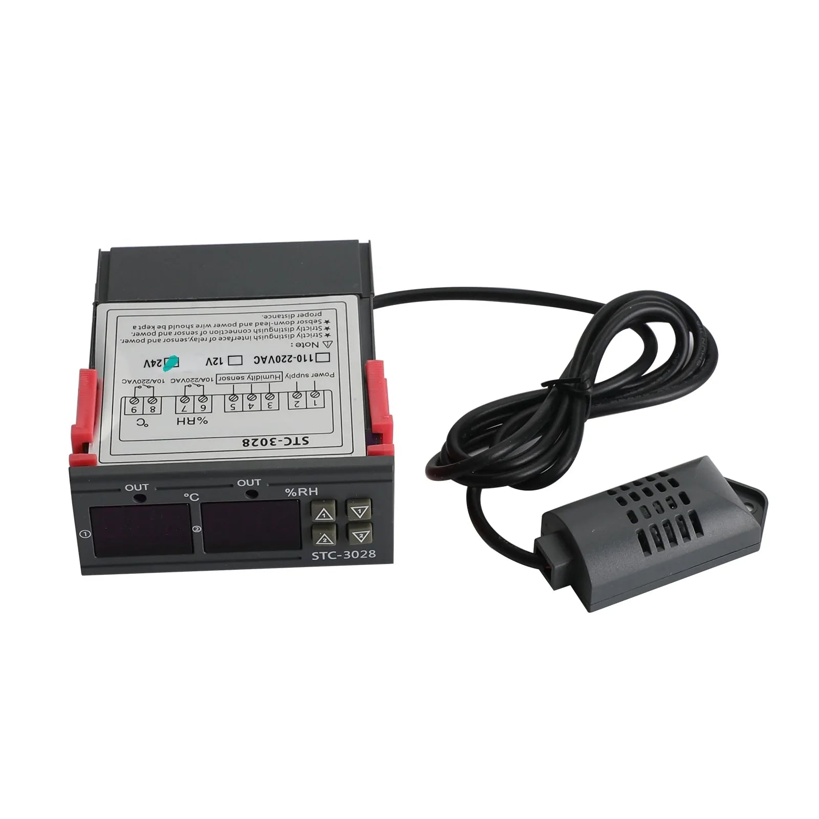 Termostato STC-3028 + Controlador de humedad de la temperatura digital de doble muestra