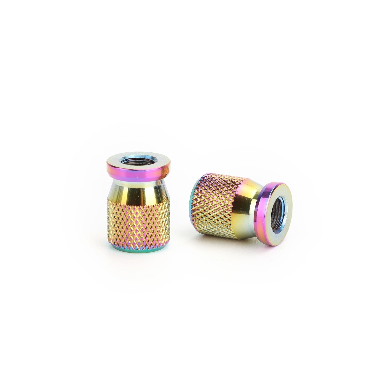 2 stks CNC Verbrand Titanium Motorfiets Ventieldop Cover Wiel Decoratie Generiek