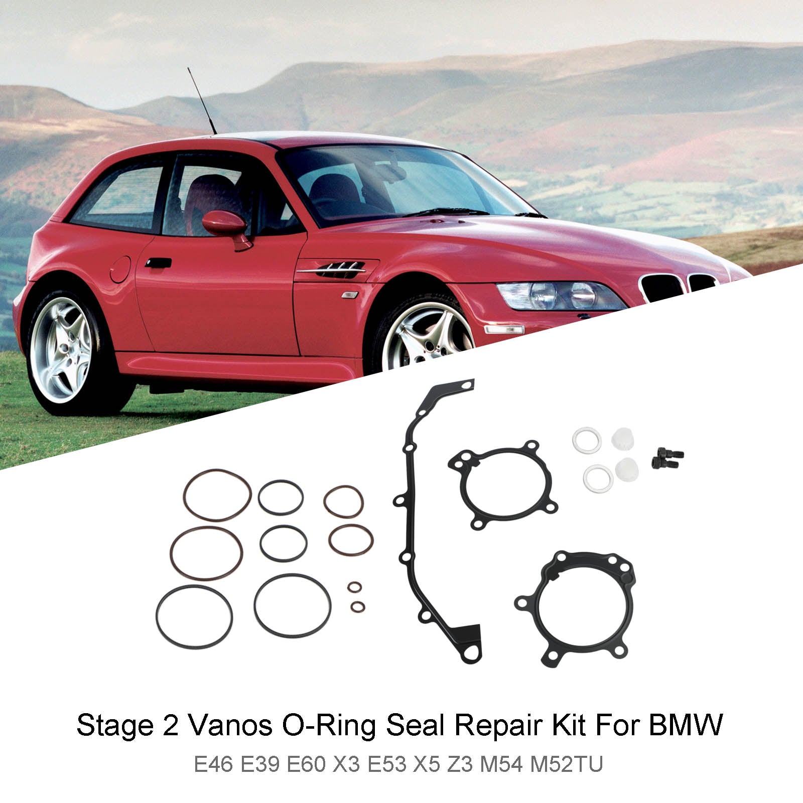 Kit di riparazione O-Ring Vanos Stage 2 per BMW E46 E39 E60 X3 E53 X5 Z3 M54 M52TU Generico