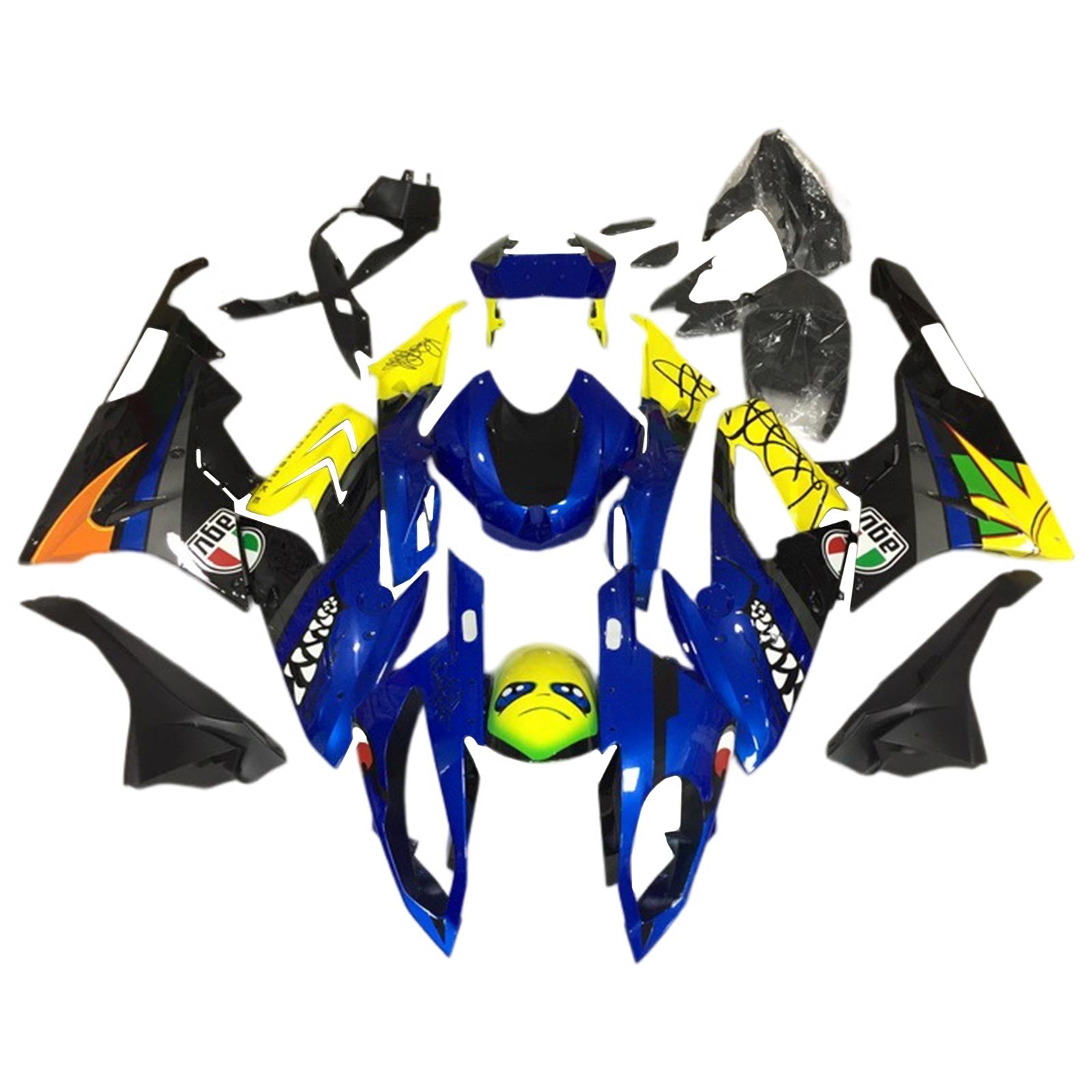 Amotopart BMW S1000RR 2015-2016 ABS kunststof carrosseriekuipset